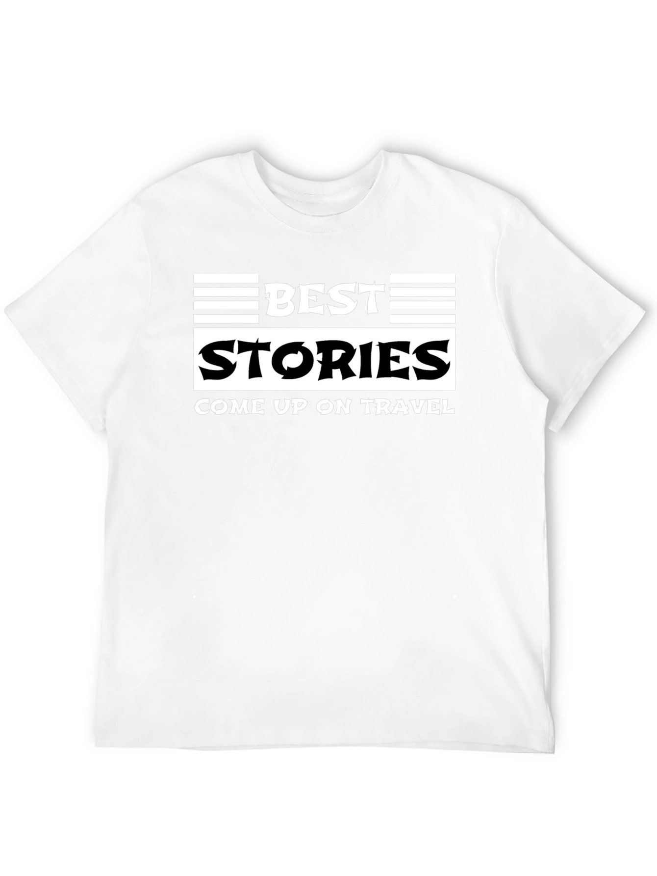 Best Stories Travel T-Shirt - Black Cotton Tee