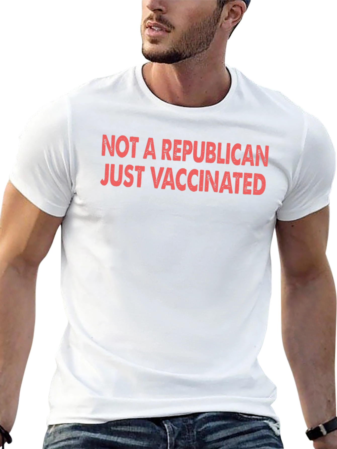Vaccinated Graphic Tee - Not a Republican