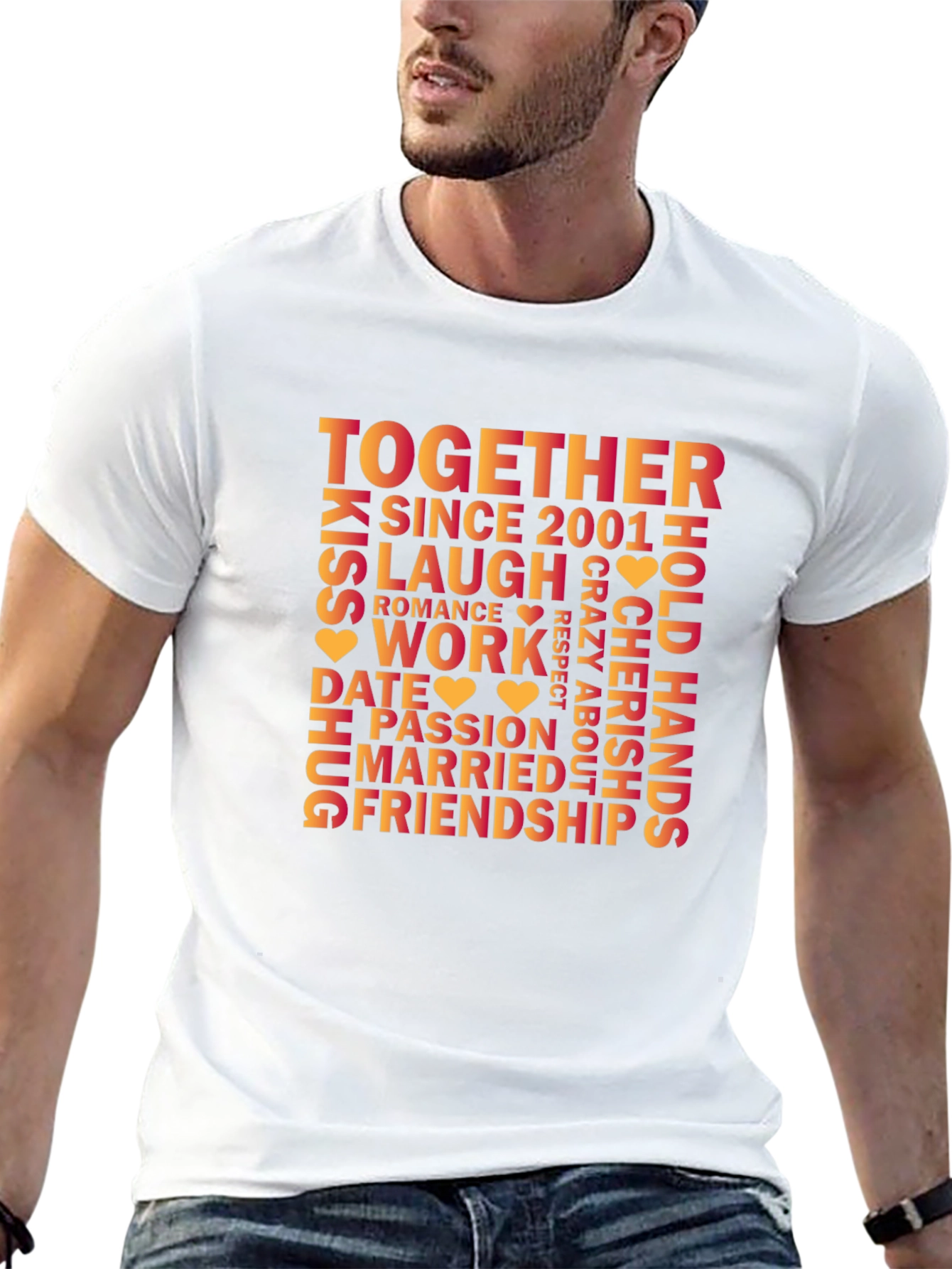 Together Since 2001 Relationship Anniversary T-Shirt
