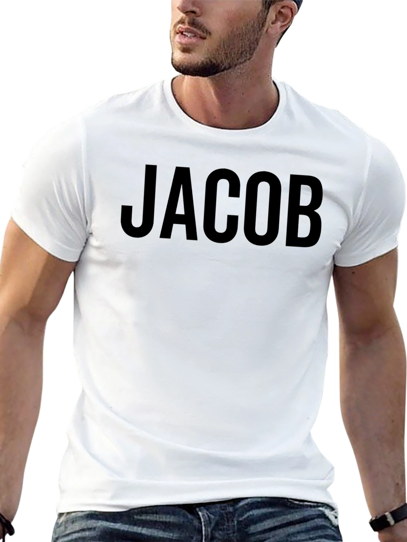 Jacob Personalized Black T-Shirt