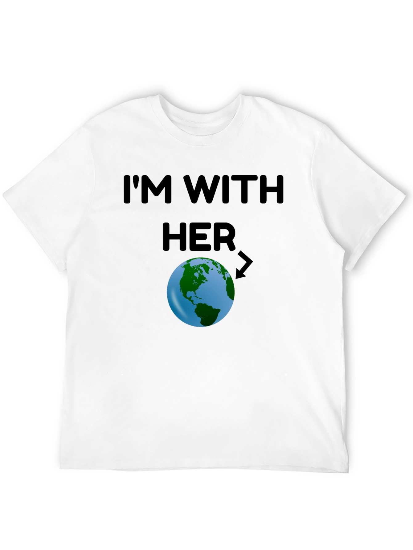 Im With Her Earth Graphic T-Shirt