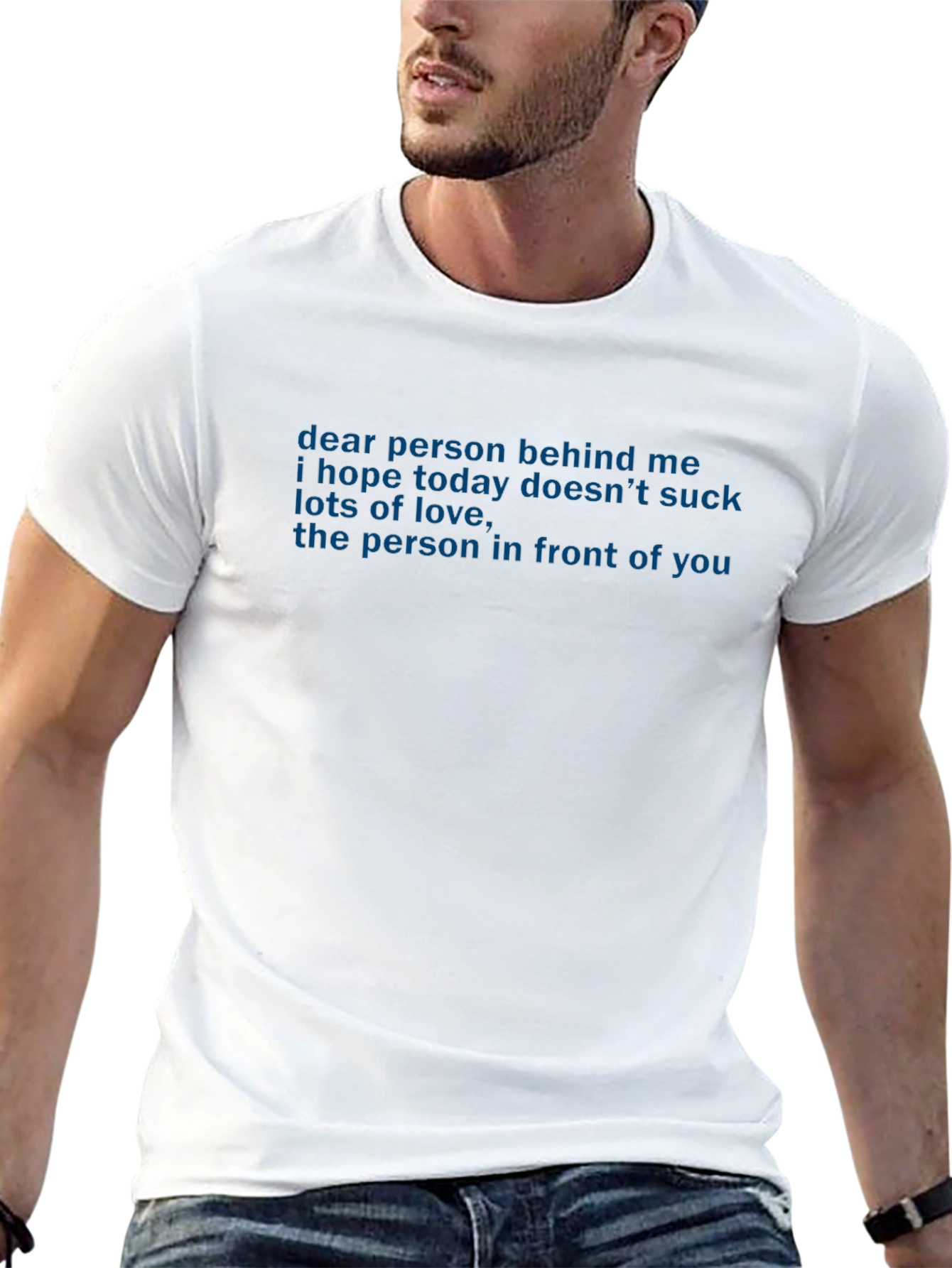 Dear Person Behind Me Graphic Tee - Black