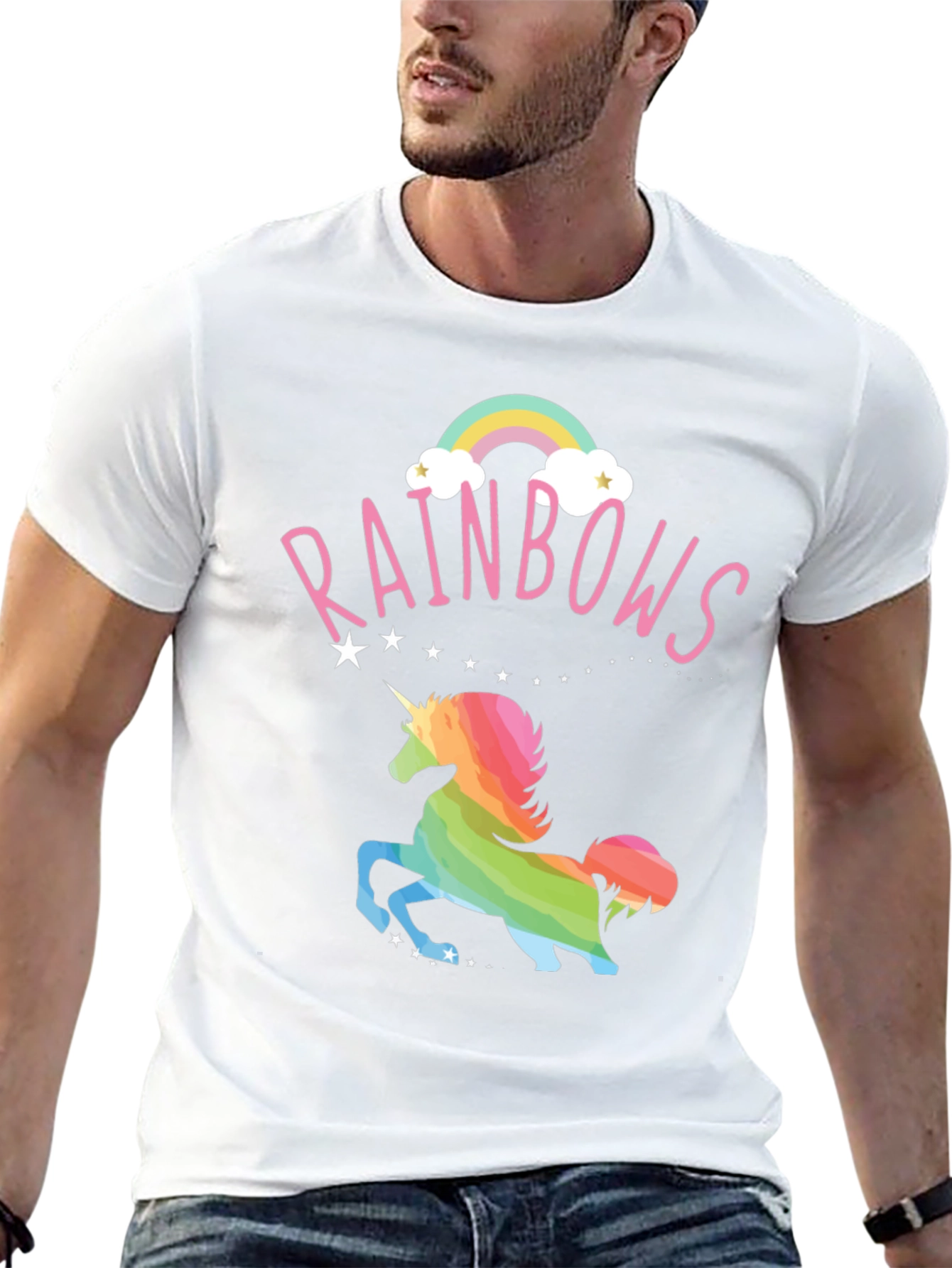 Rainbow Unicorn Graphic T-Shirt