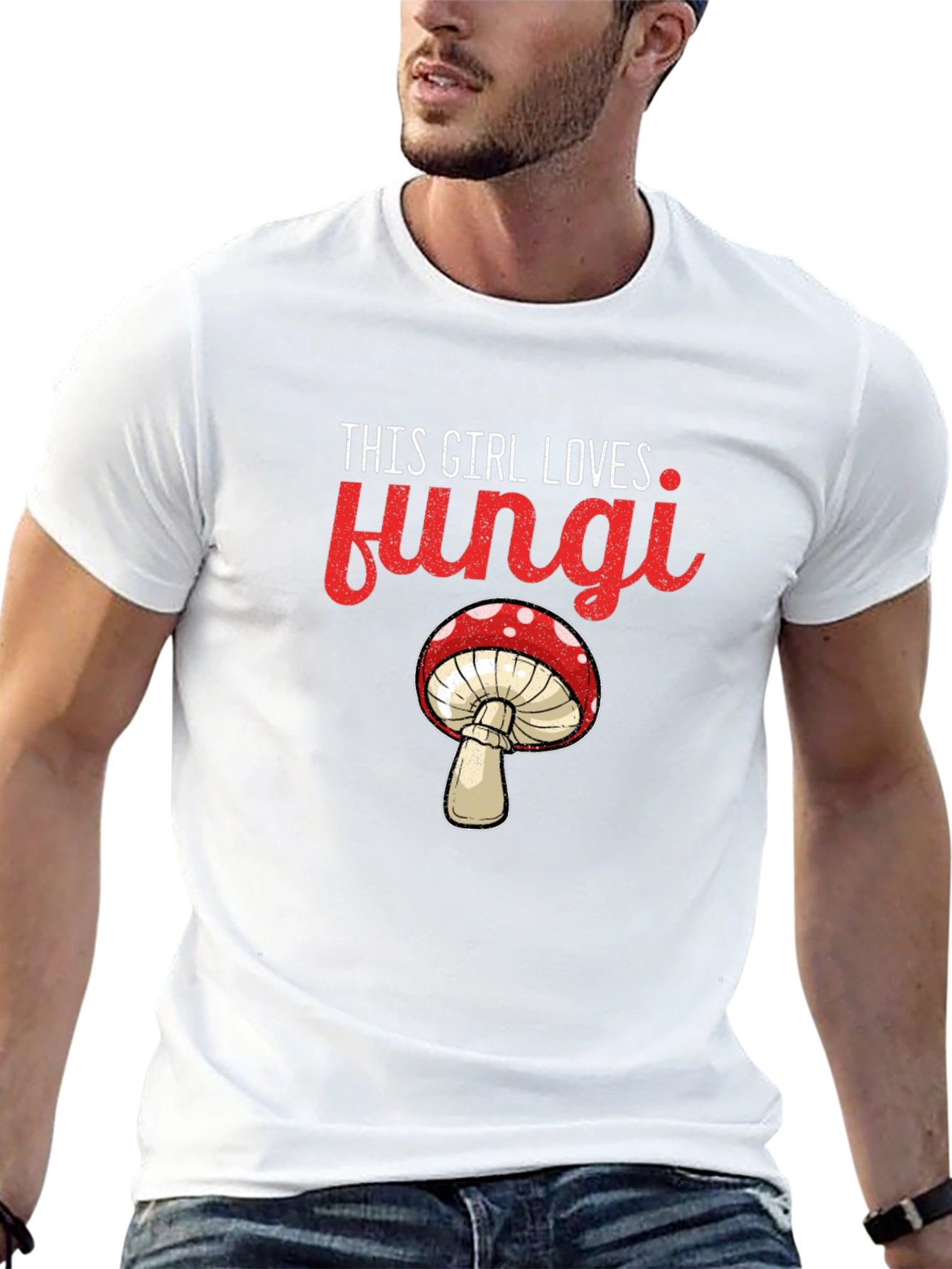 This Girl Loves Fungi T-Shirt - Novelty Mushroom Tee