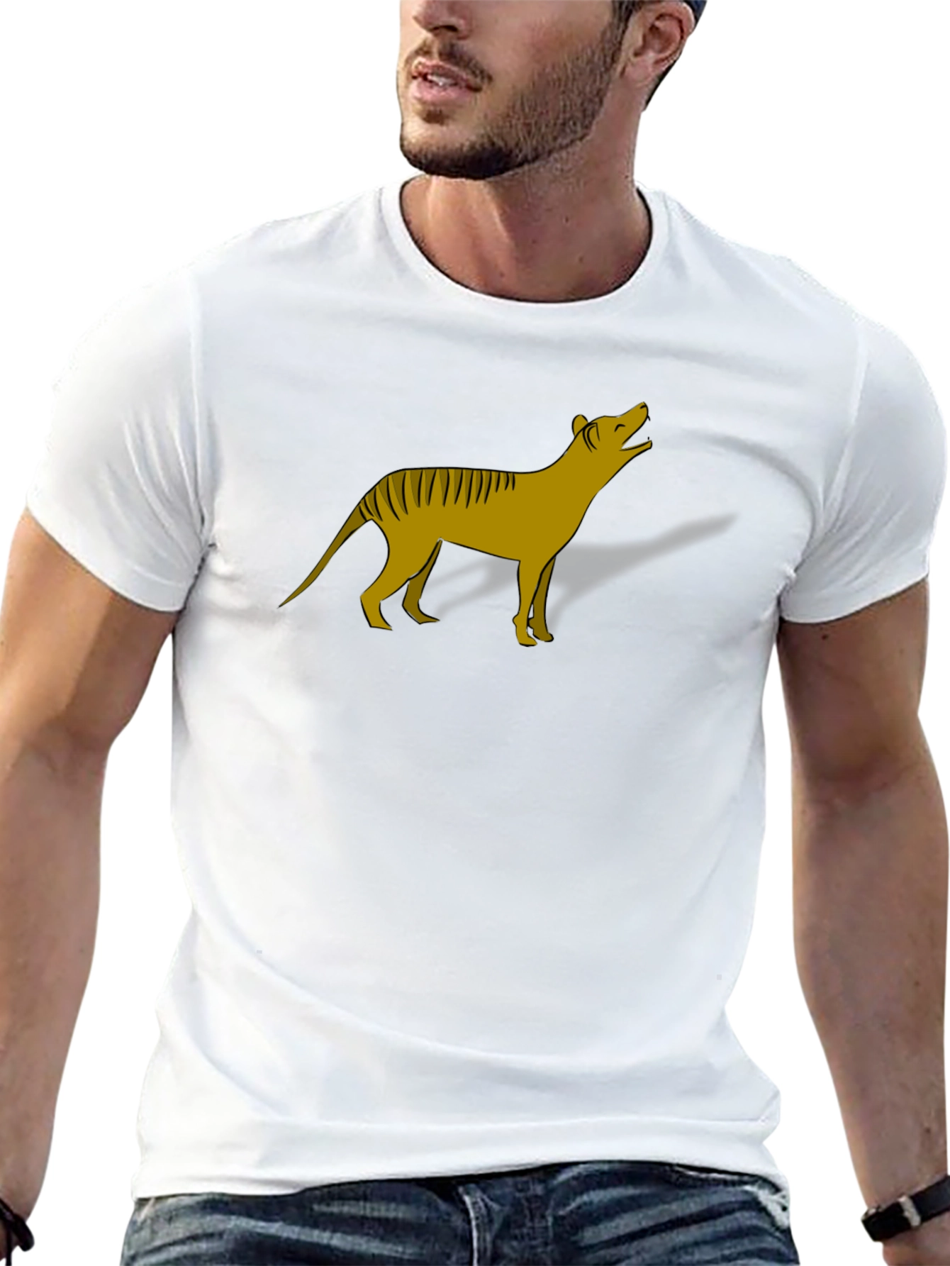Thylacine Tasmanian Tiger Graphic T-Shirt