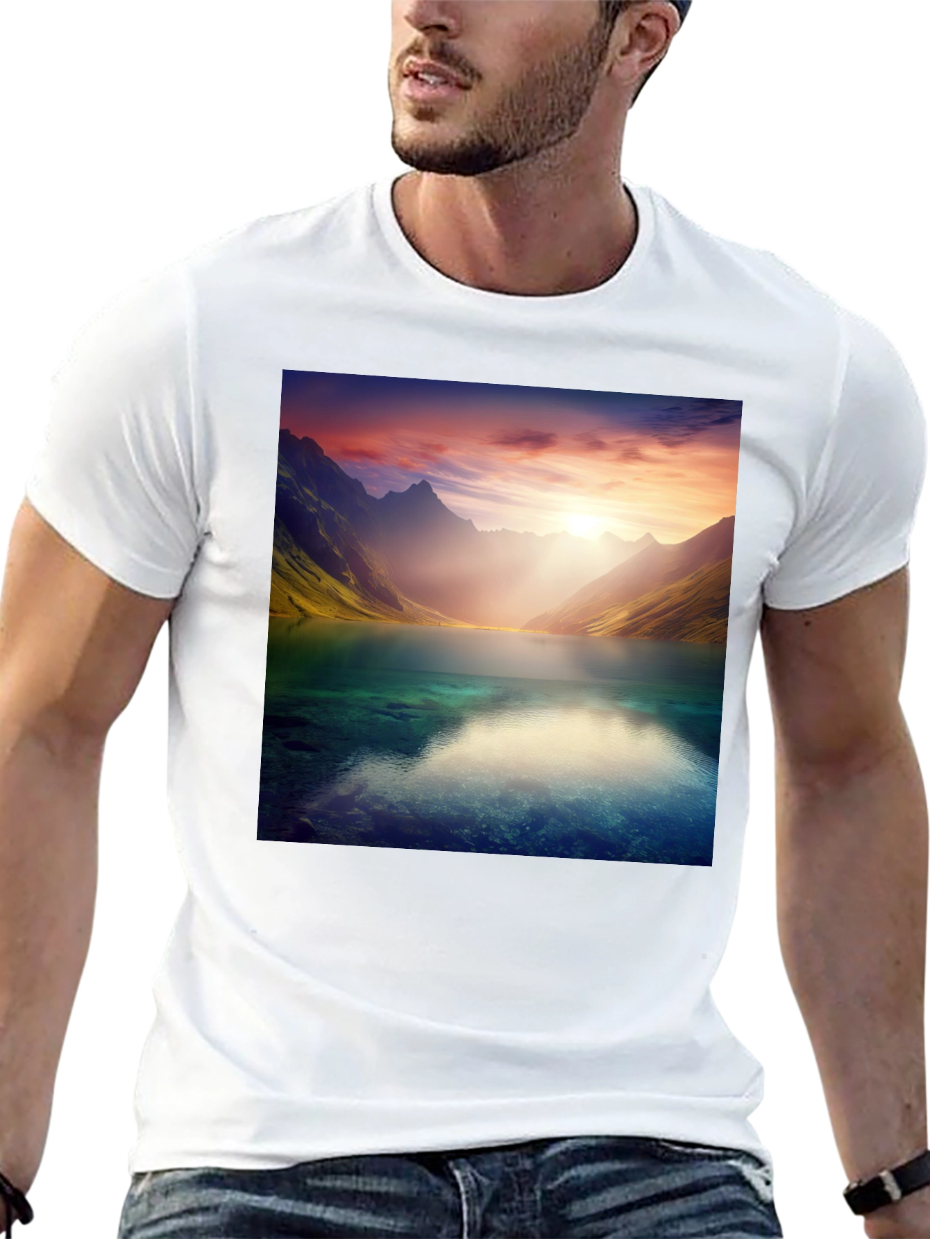 Scenic Lake View Graphic Tee