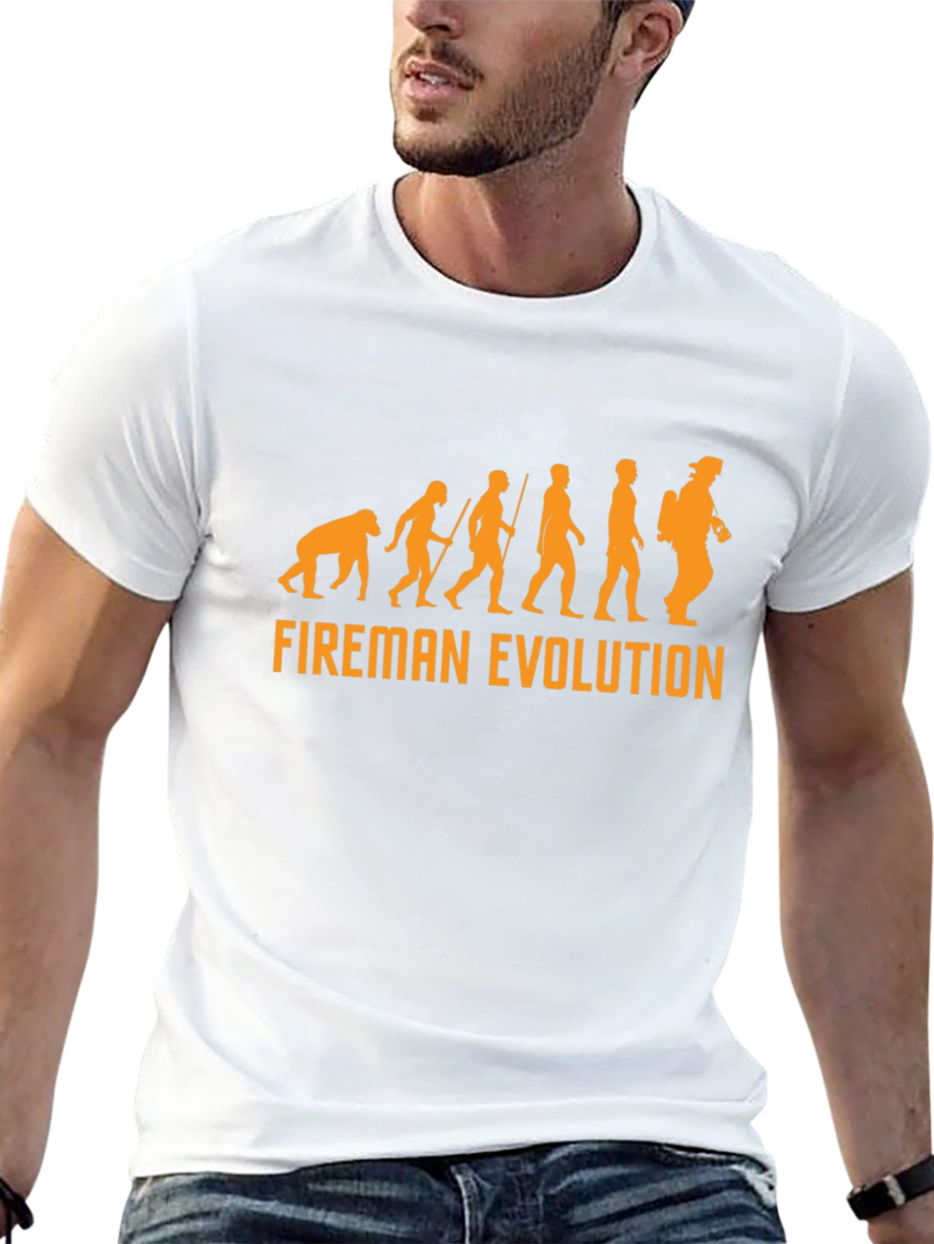 Fireman Evolution Graphic T-Shirt - Black