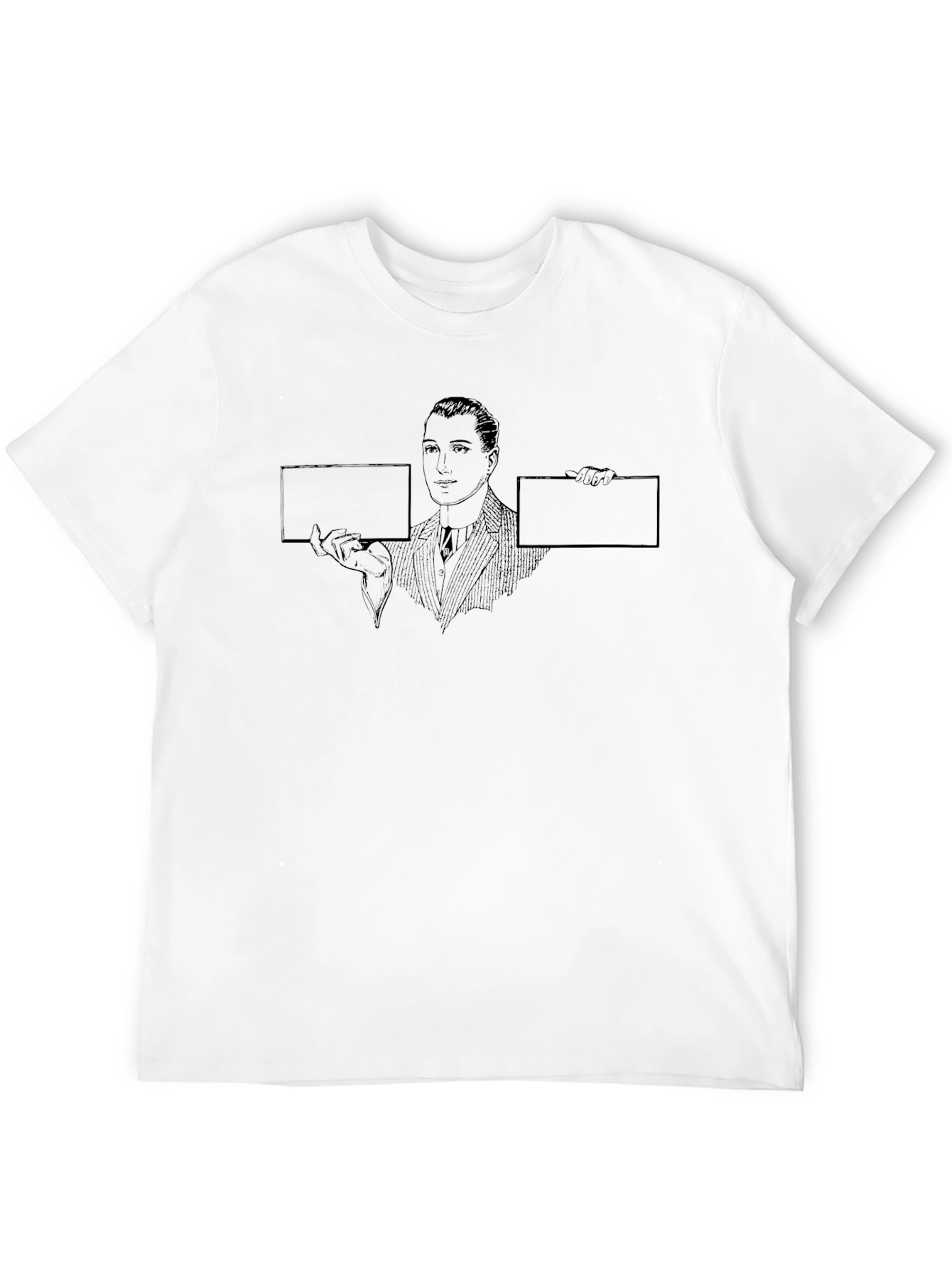 Retro Man Holding Signs T-Shirt