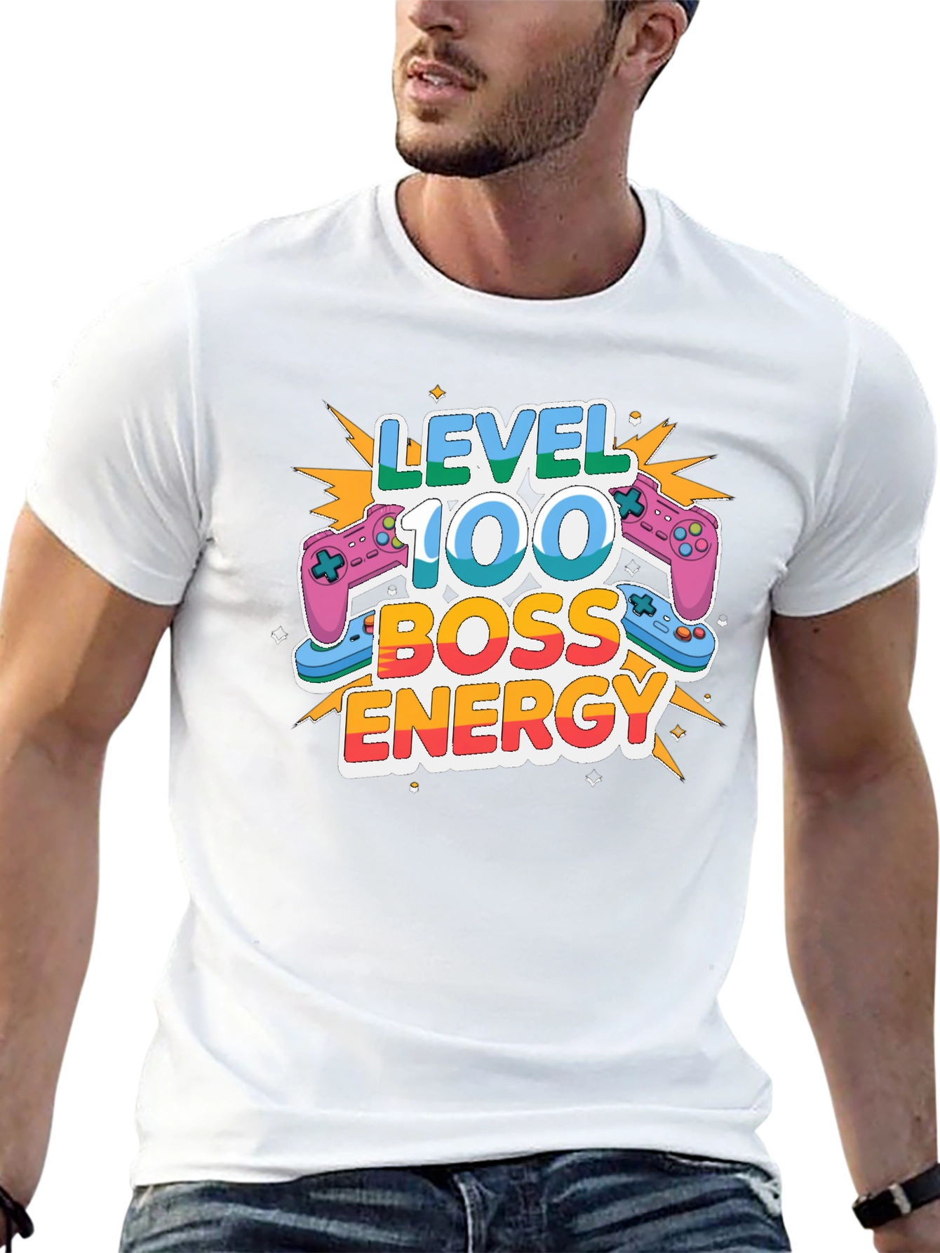Level 100 Boss Energy Gaming T-Shirt