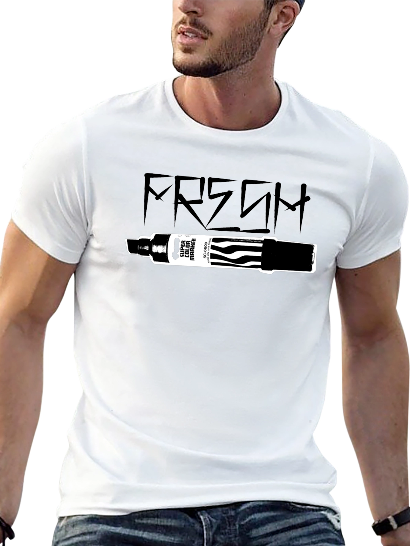 Fresh Marker Graphic T-Shirt - Black