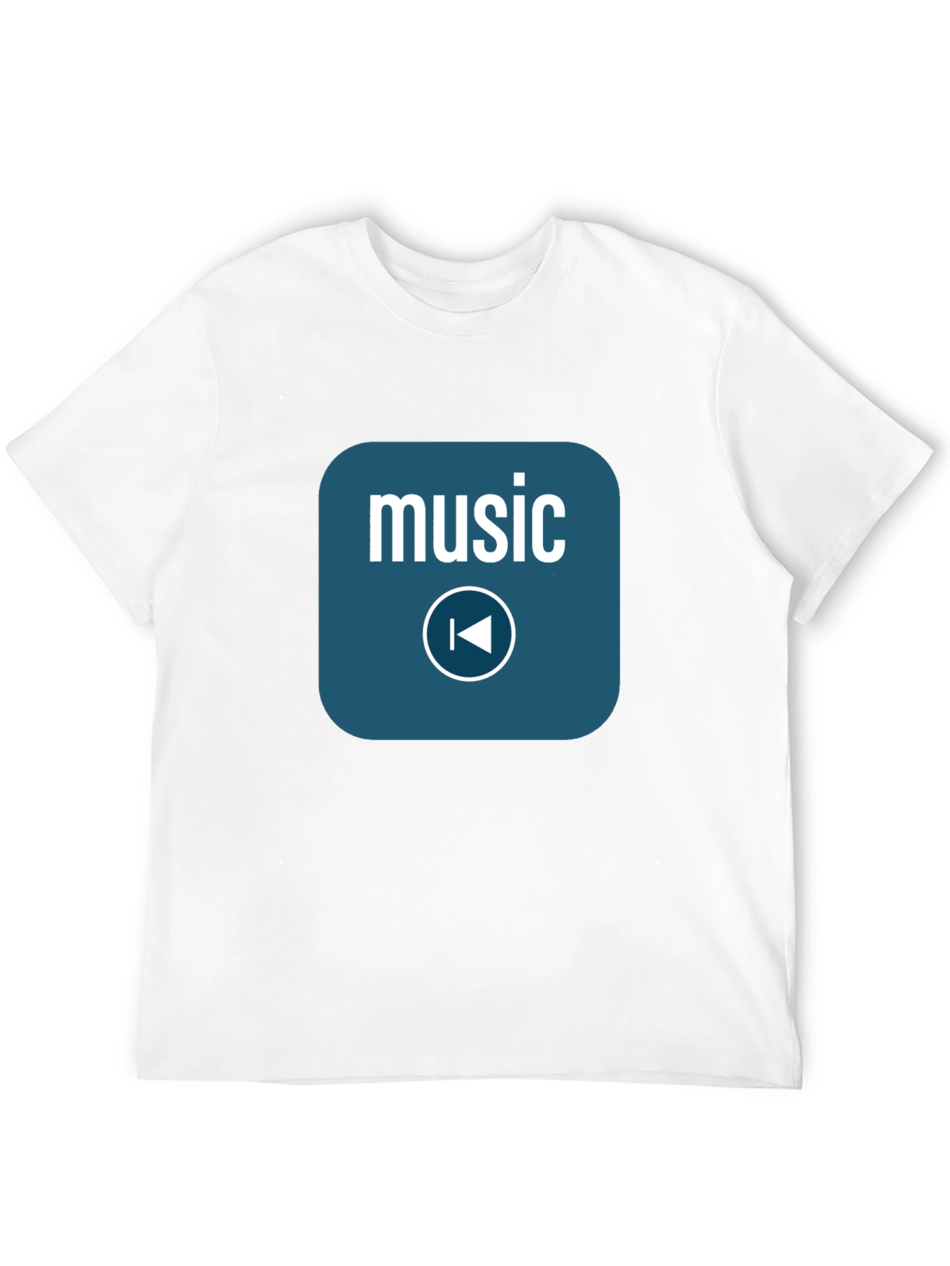 Music Player Black T-Shirt - Stylish Audio Design