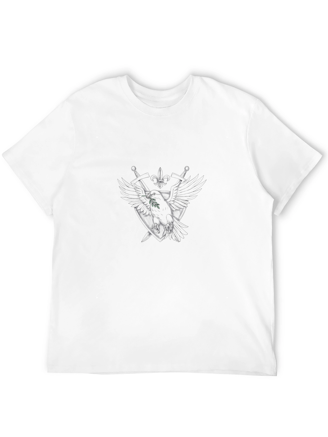 Mens Black Crew Neck Short Sleeve T-Shirt
