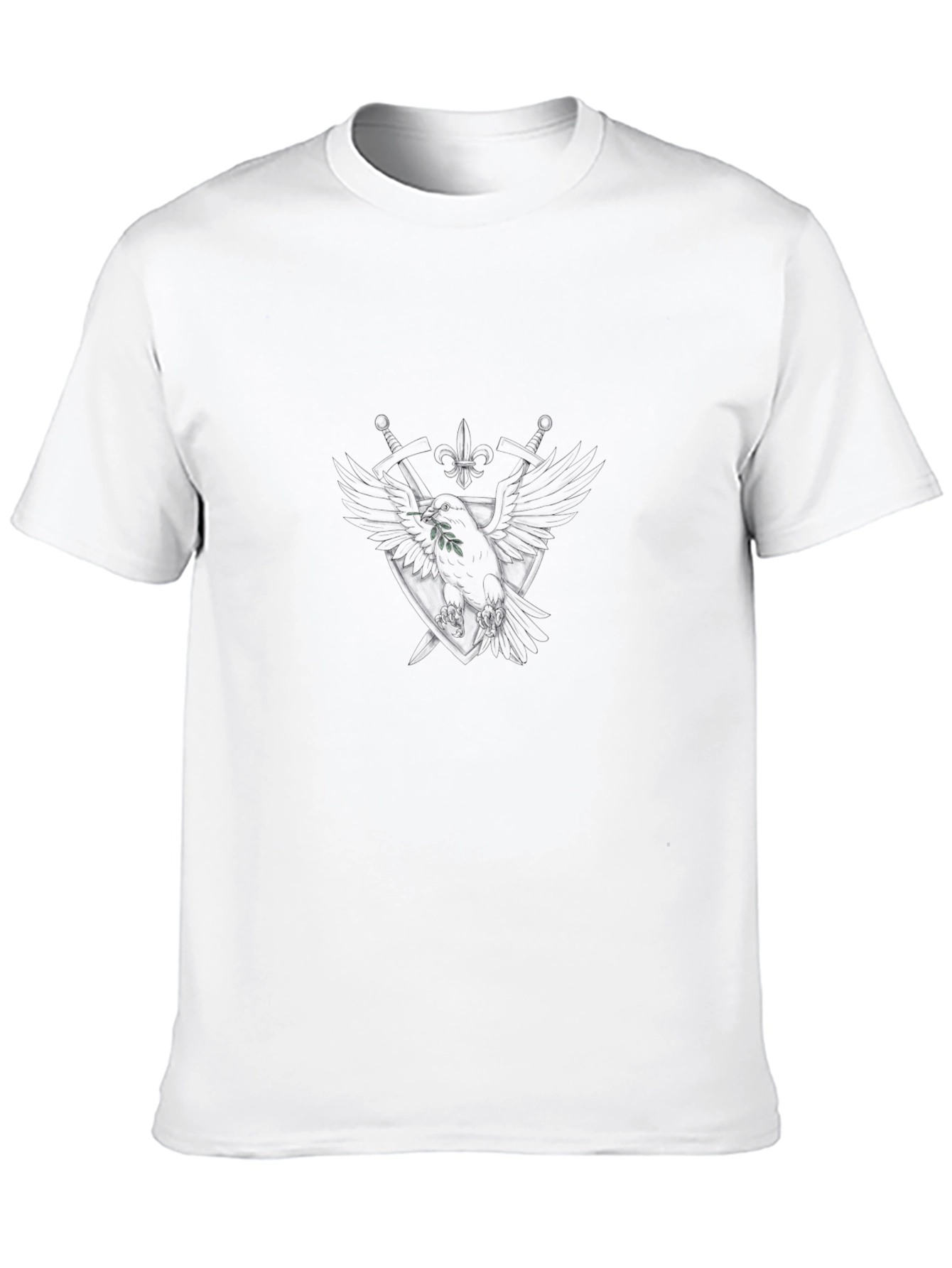Mens Black Crew Neck Short Sleeve T-Shirt