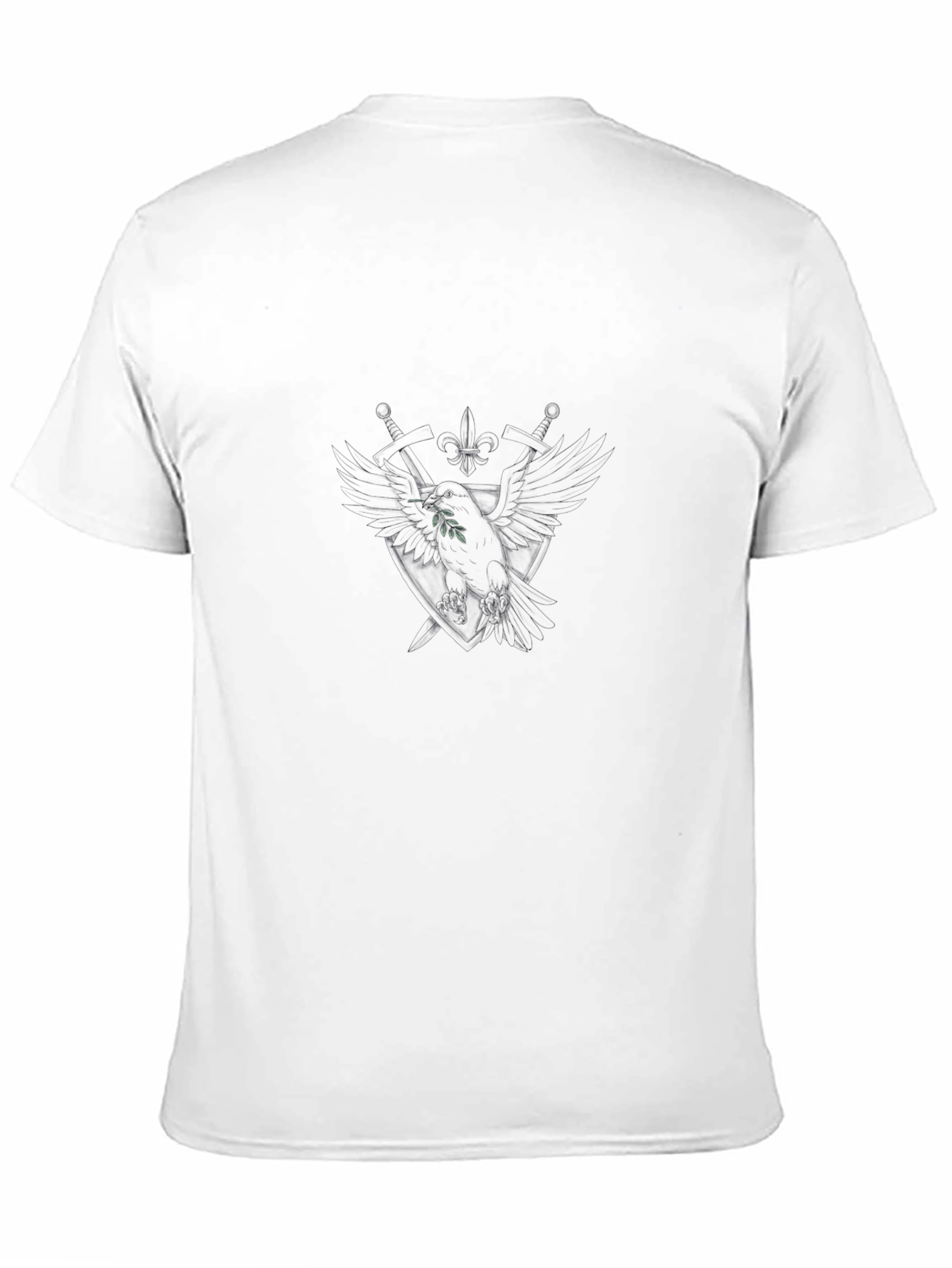 Mens Black Crew Neck Short Sleeve T-Shirt