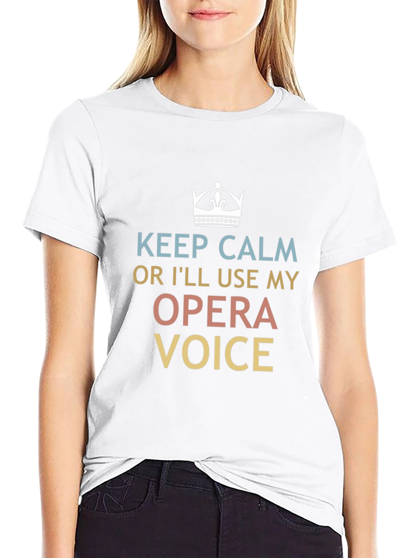 Keep Calm Opera Voice T-Shirt - Funny Musician Tee