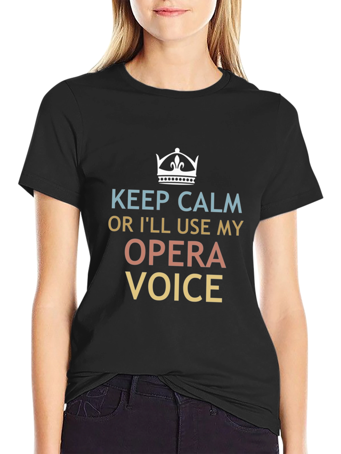 Keep Calm Opera Voice T-Shirt - Funny Musician Tee