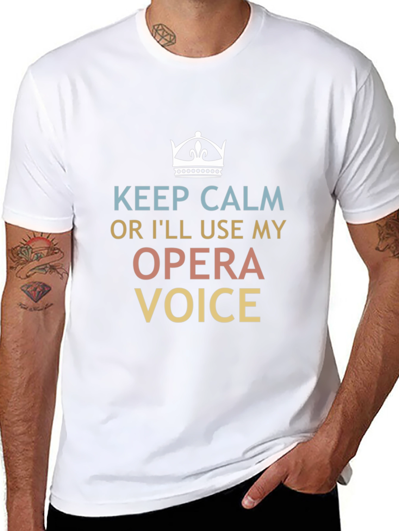 Keep Calm Opera Voice T-Shirt - Funny Musician Tee