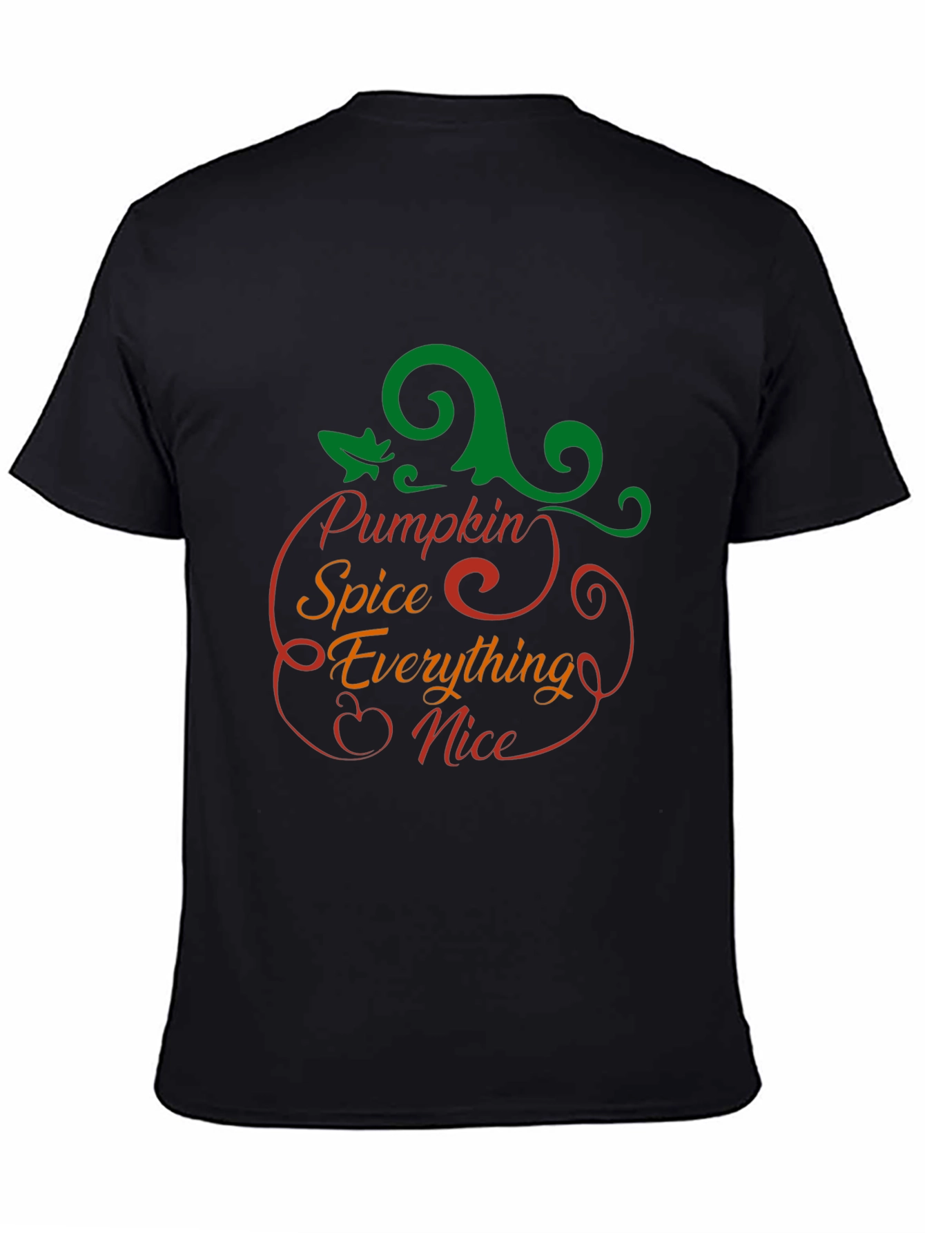 Pumpkin Spice Everything Nice Black T-Shirt