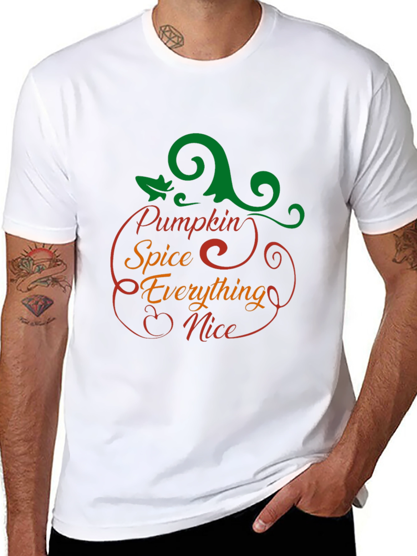 Pumpkin Spice Everything Nice Black T-Shirt