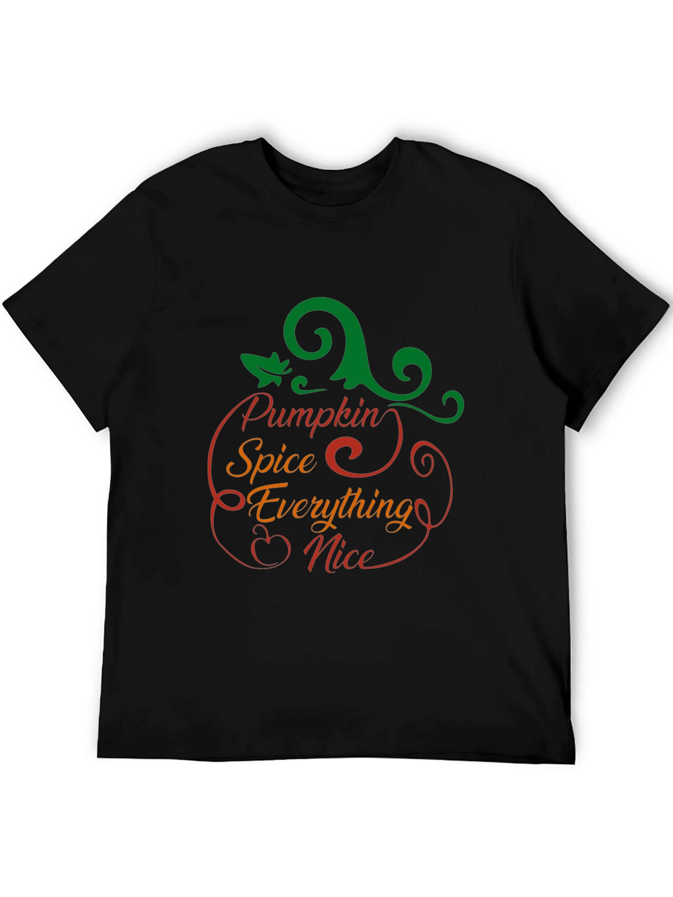 Pumpkin Spice Everything Nice Black T-Shirt