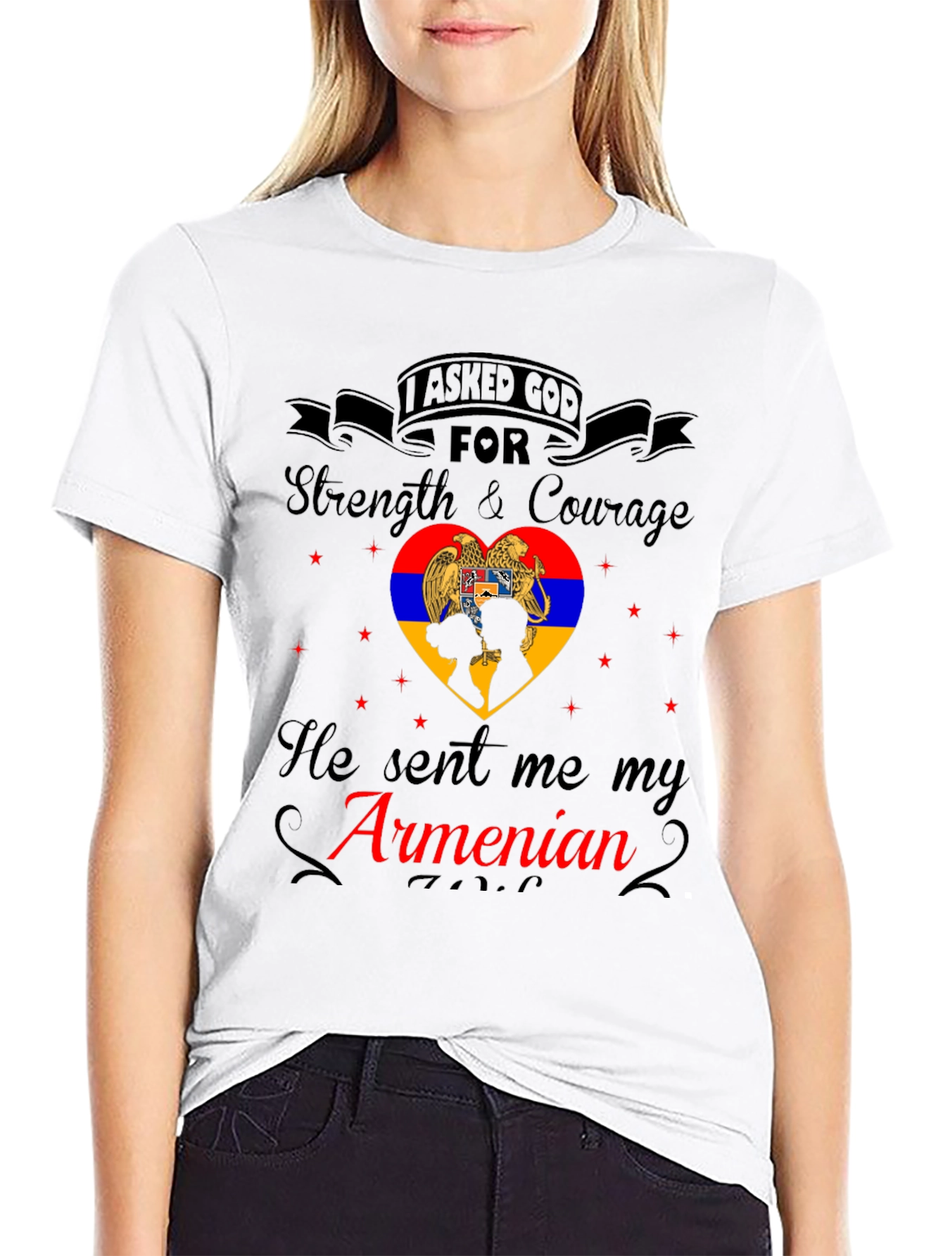 Armenian Pride T-Shirt - Strength & Courage