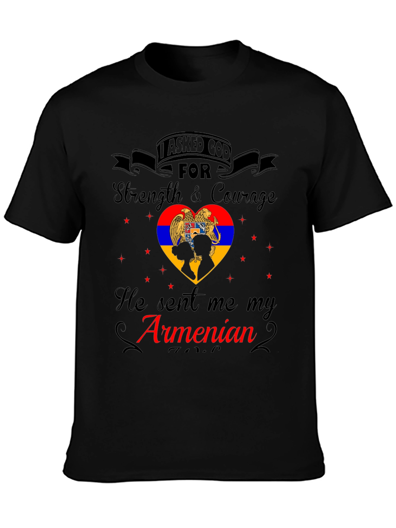 Armenian Pride T-Shirt - Strength & Courage