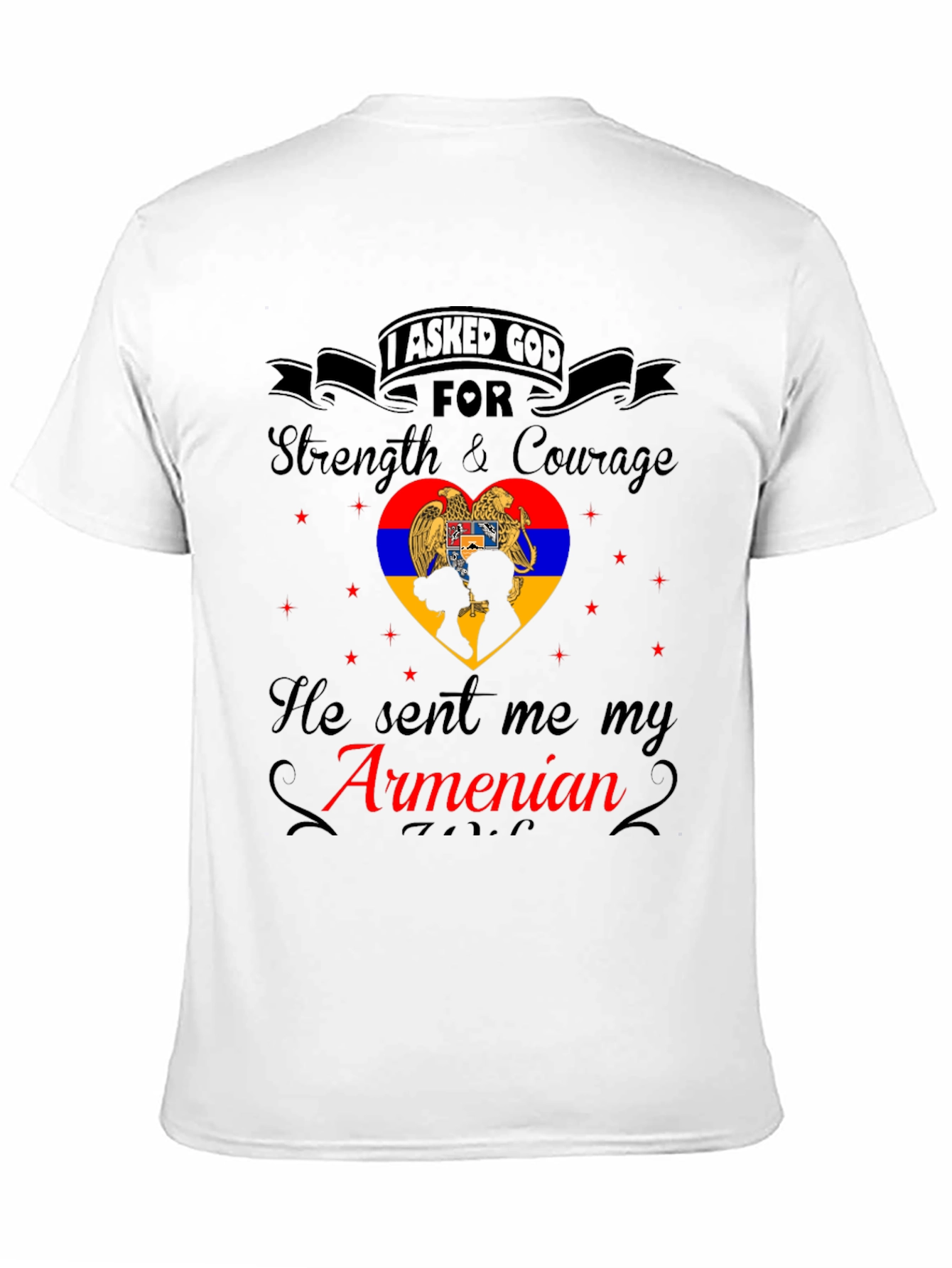 Armenian Pride T-Shirt - Strength & Courage