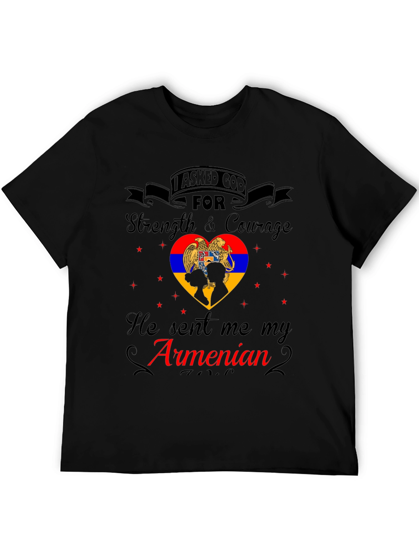 Armenian Pride T-Shirt - Strength & Courage