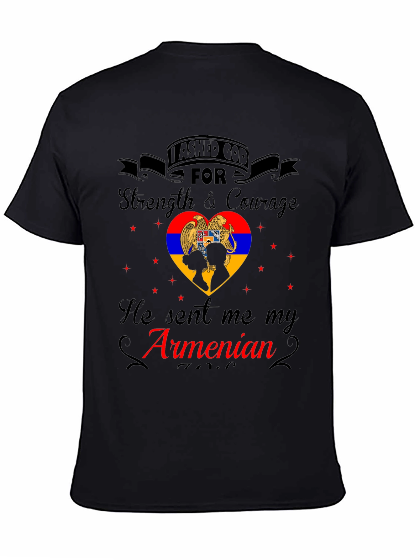 Armenian Pride T-Shirt - Strength & Courage