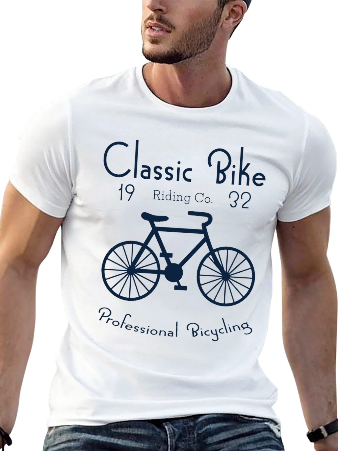 Classic Bike Graphic Tee - Retro Style Bicycling T-Shirt