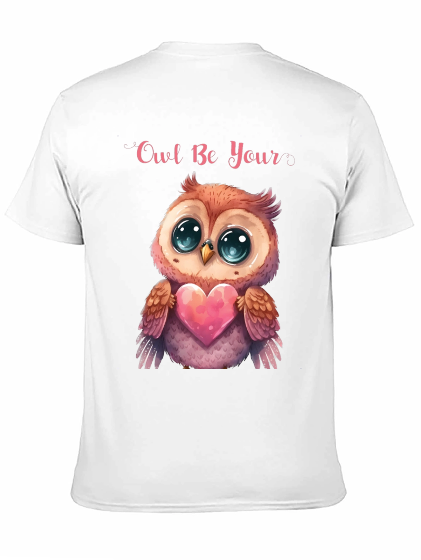 Owl Be Your Valentine Black T-Shirt