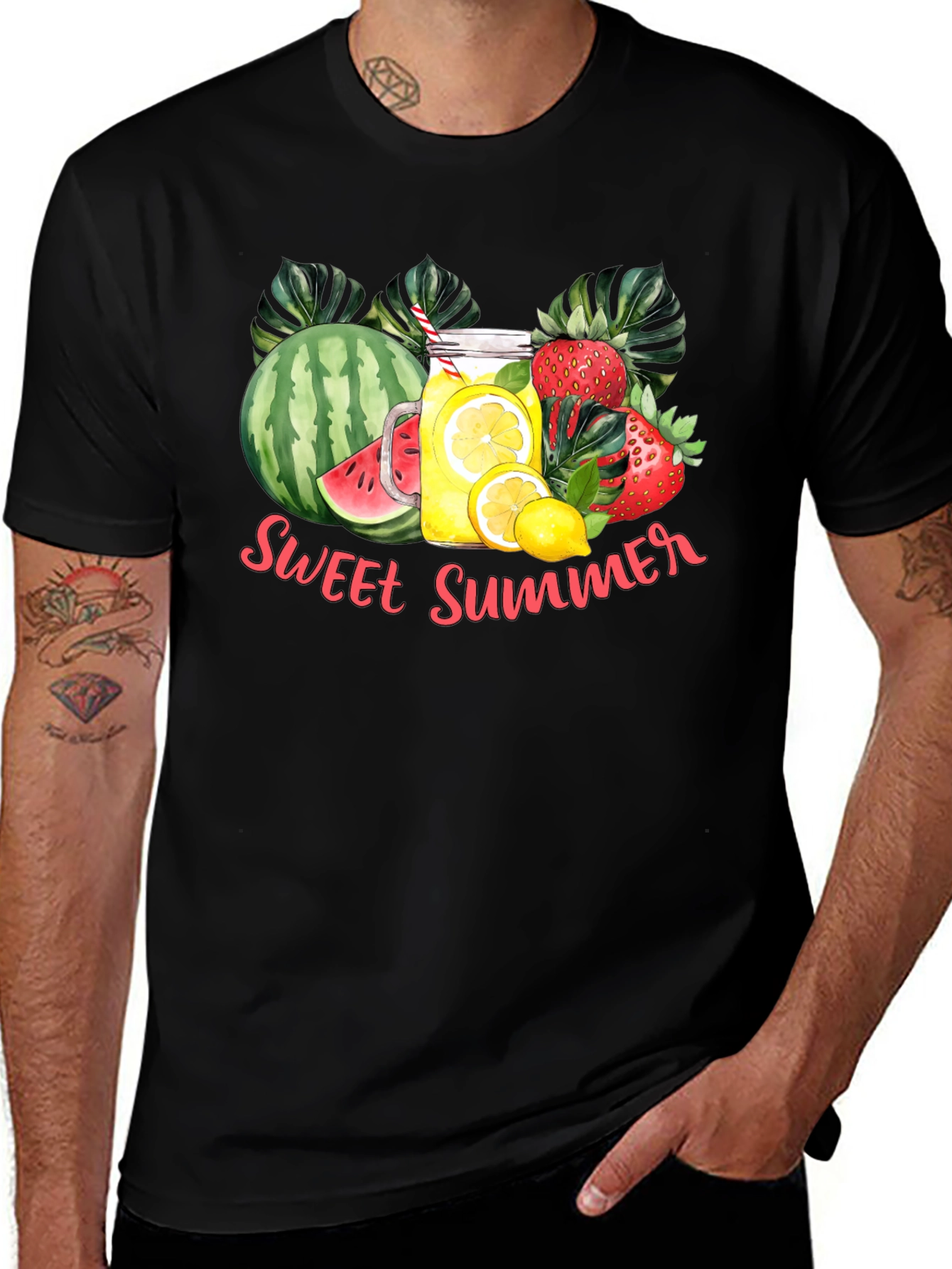 Sweet Summer T-Shirt - Fruit & Lemonade Design