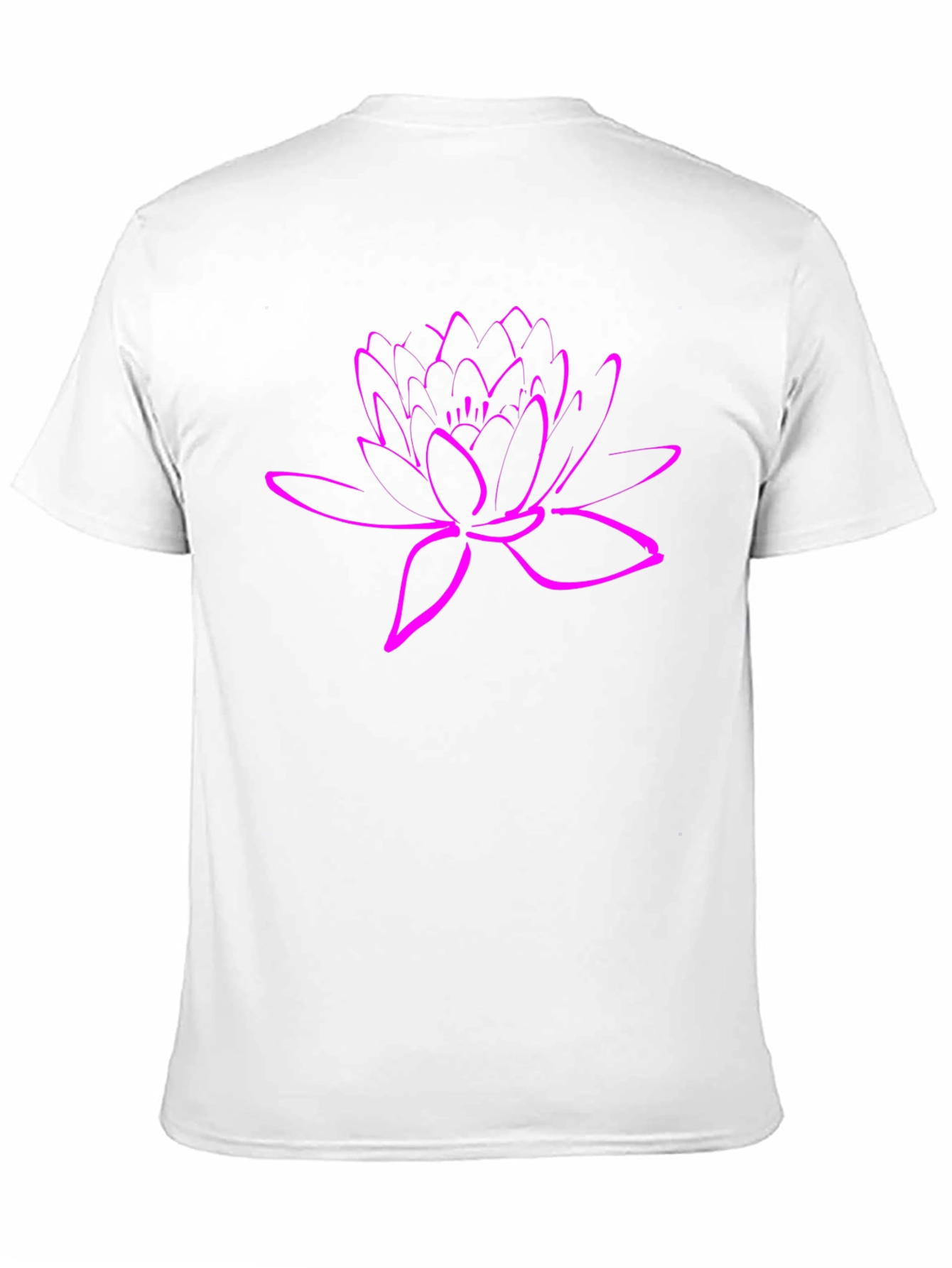 Lotus Flower Graphic Tee - Stylish Black T-Shirt