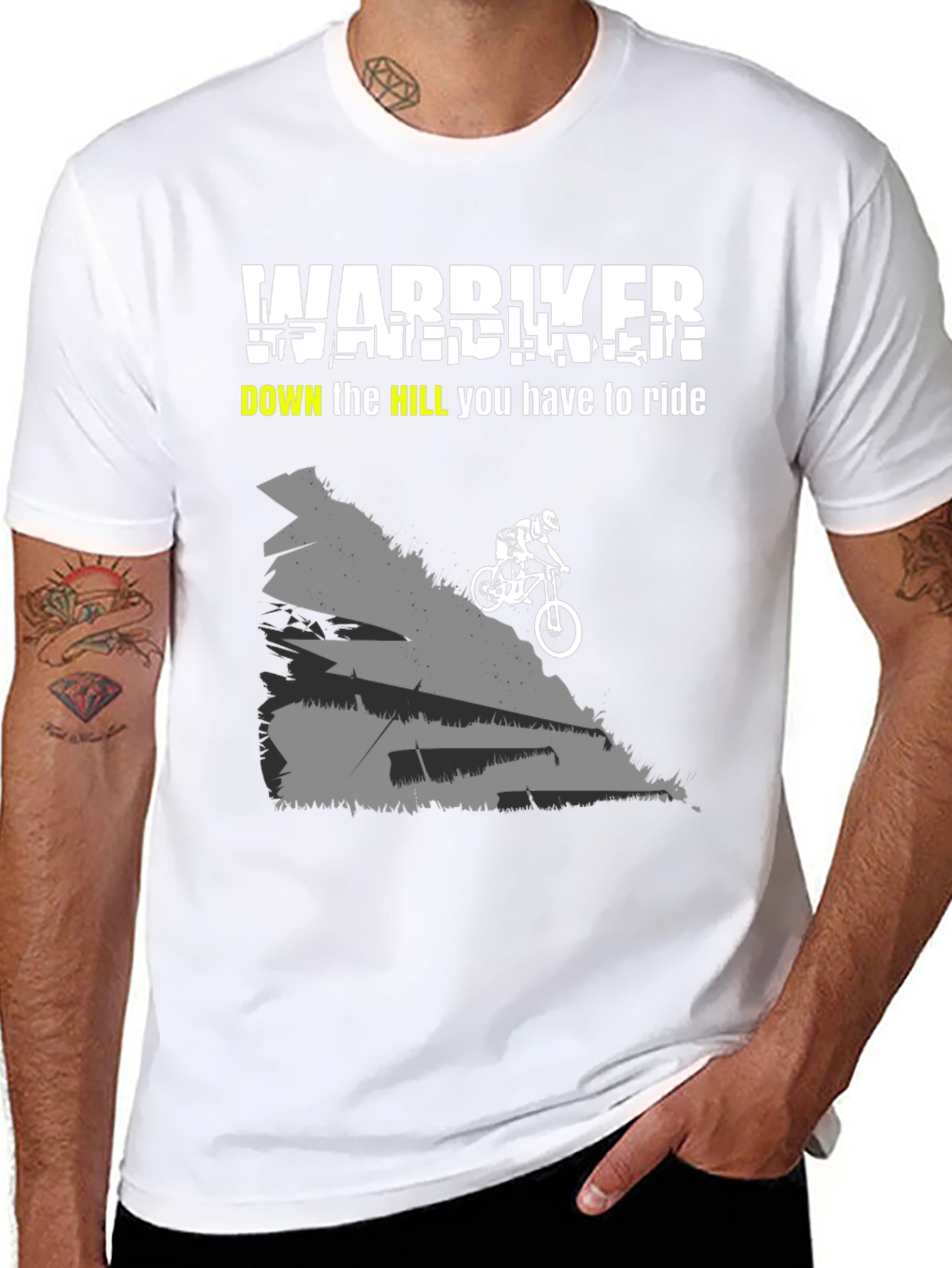 Warbiker Downhill Ride T-Shirt - Mountain Biking Tee