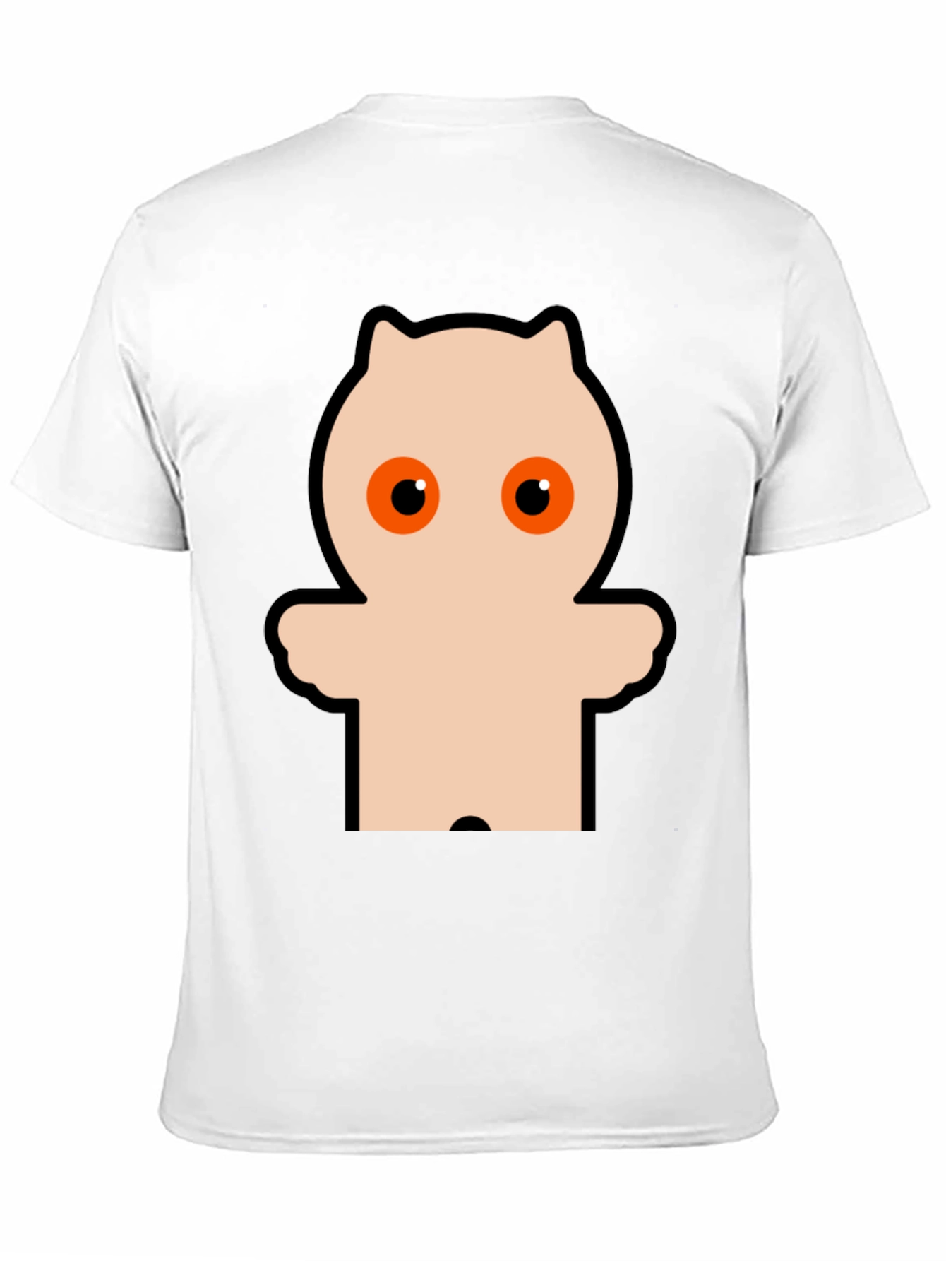 Funky Black Tee with Cartoon Owl Design