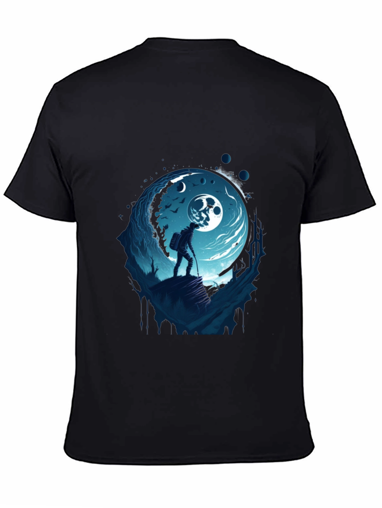 Moonlit Hiker Graphic Tee - Adventure Awaits