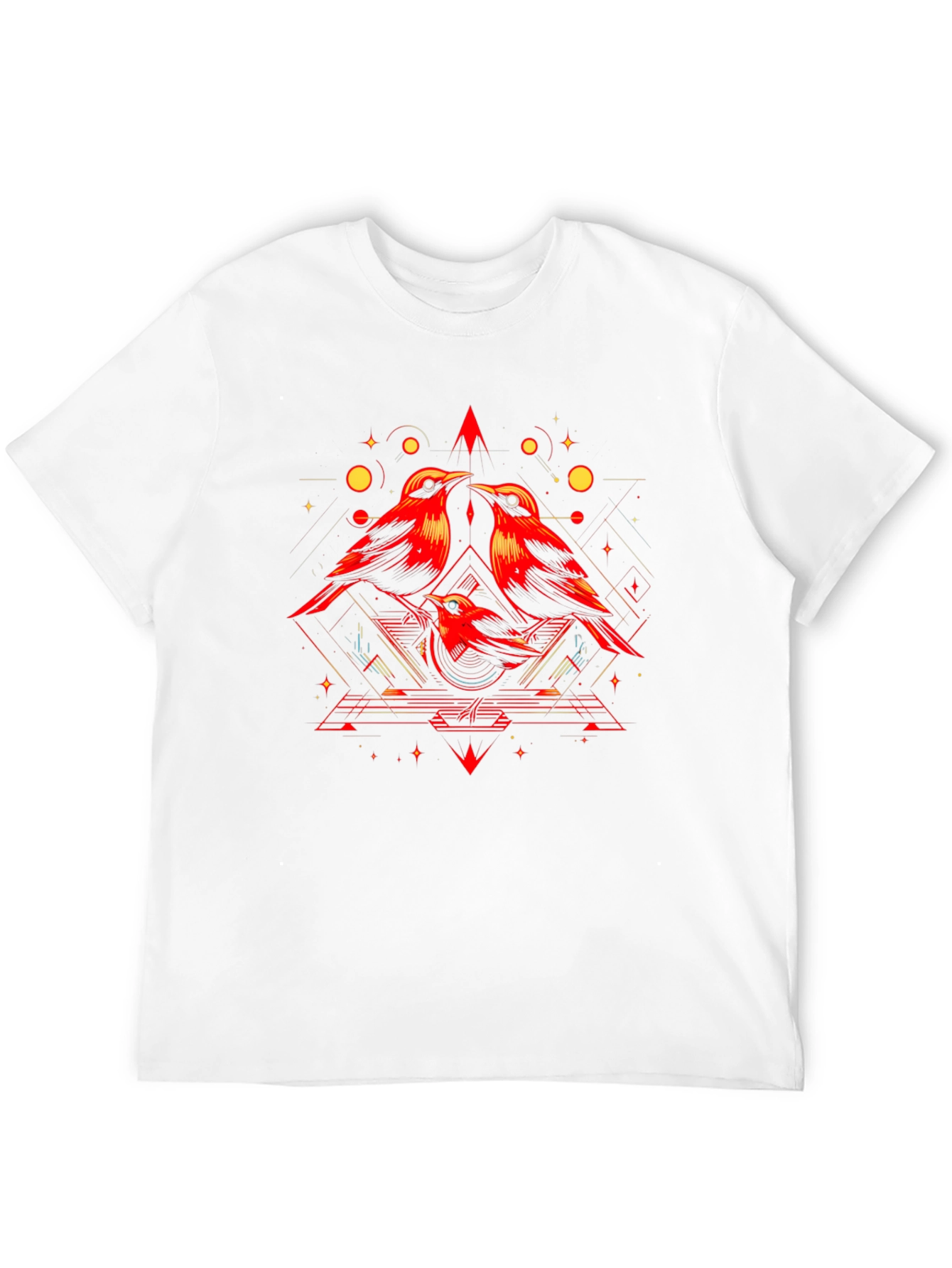 Geometric Bird T-Shirt - Modern Graphic Tee