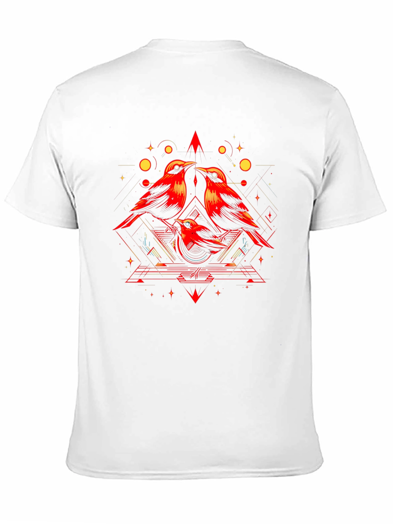 Geometric Bird T-Shirt - Modern Graphic Tee