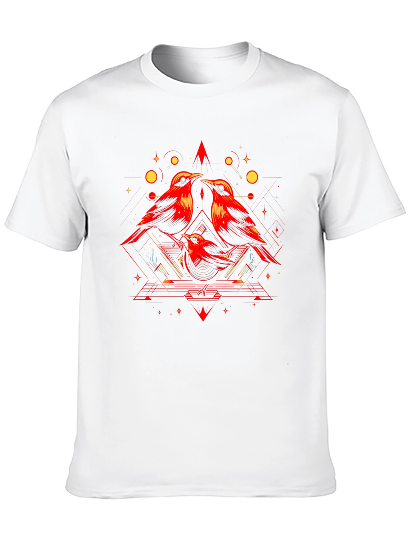 Geometric Bird T-Shirt - Modern Graphic Tee