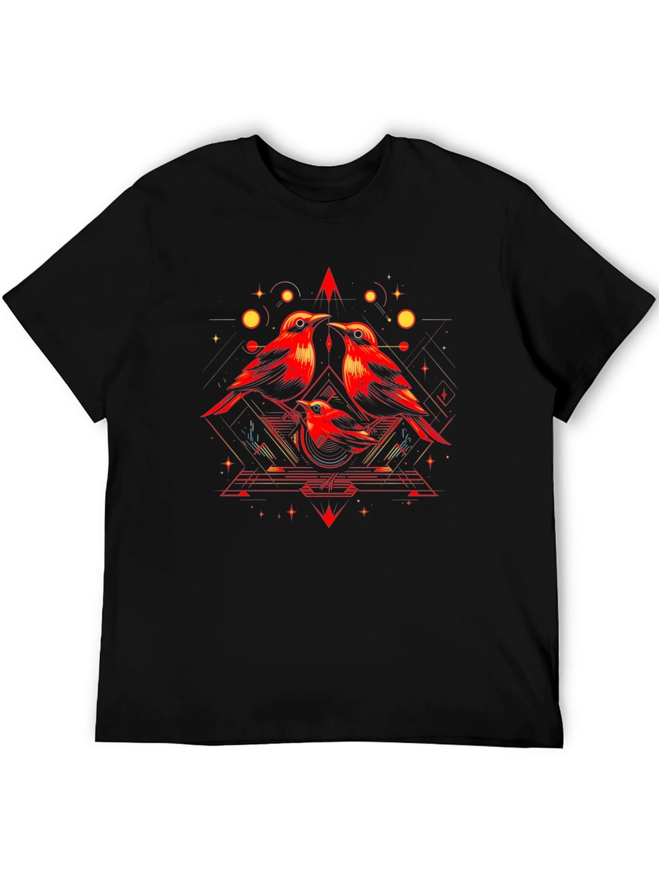 Geometric Bird T-Shirt - Modern Graphic Tee