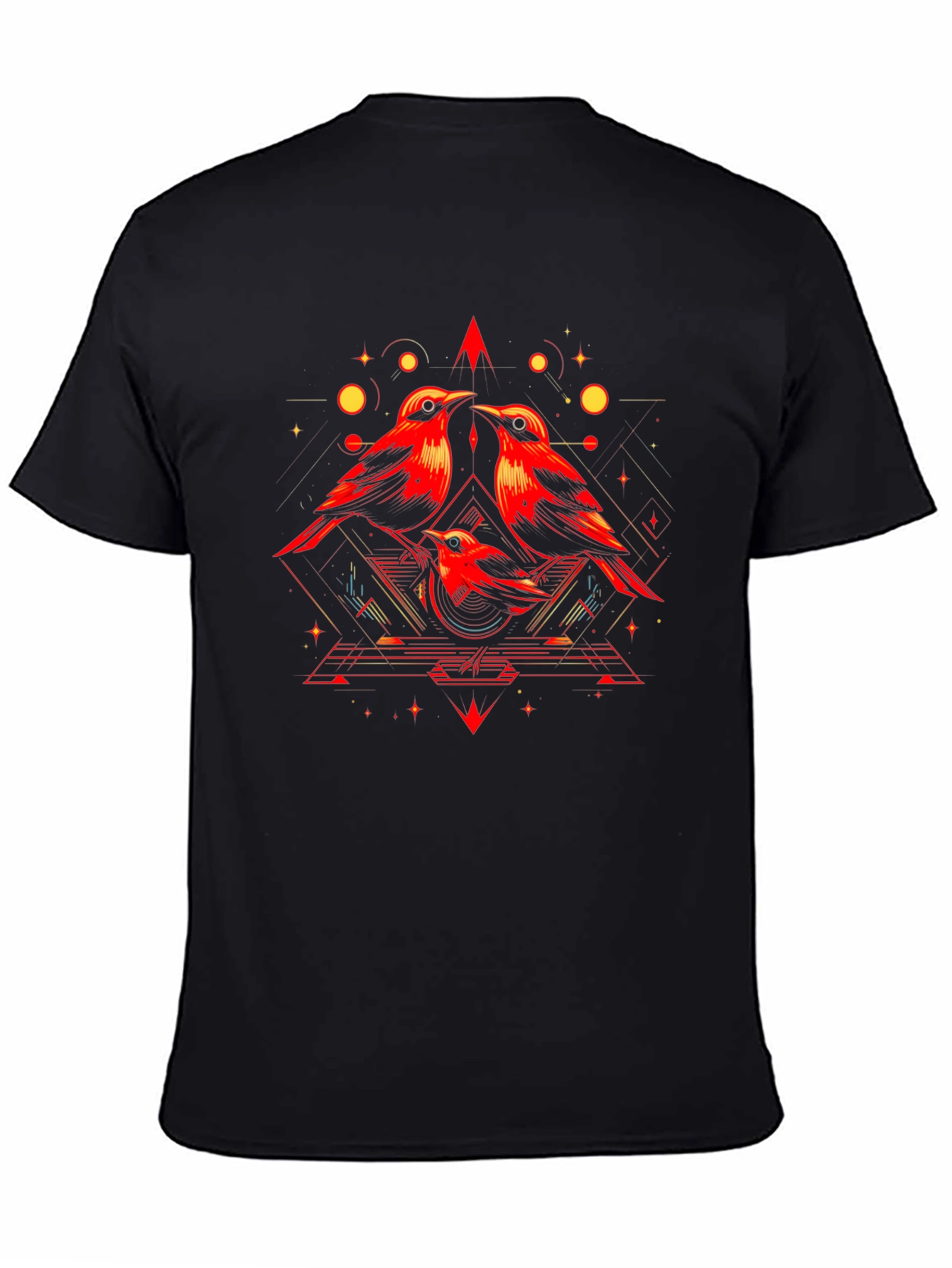 Geometric Bird T-Shirt - Modern Graphic Tee
