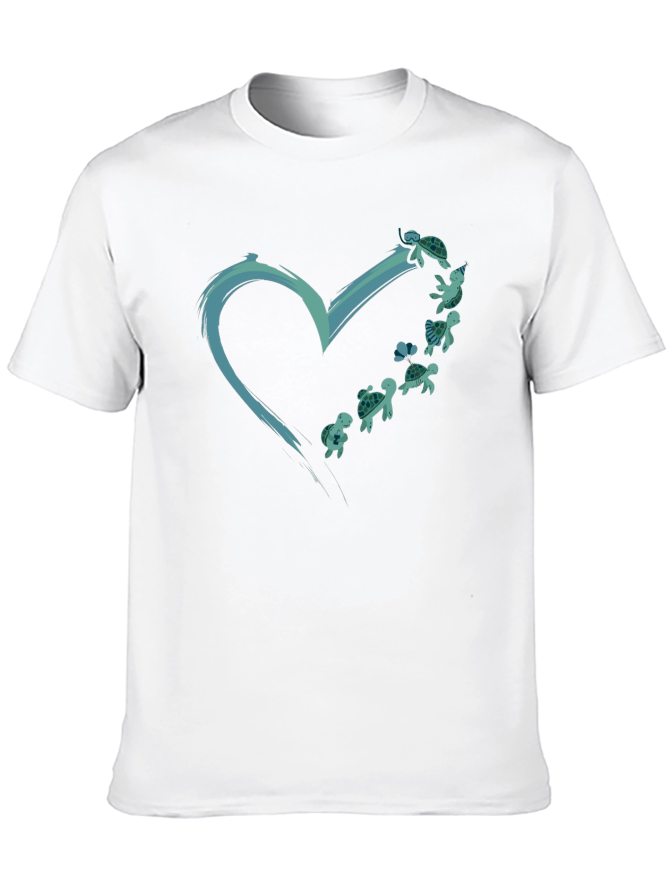 Sea Turtle Heart Graphic Tee