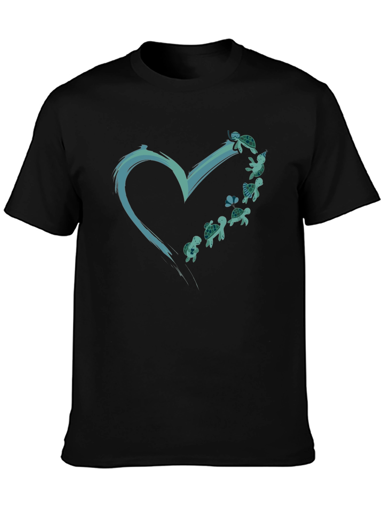 Sea Turtle Heart Graphic Tee