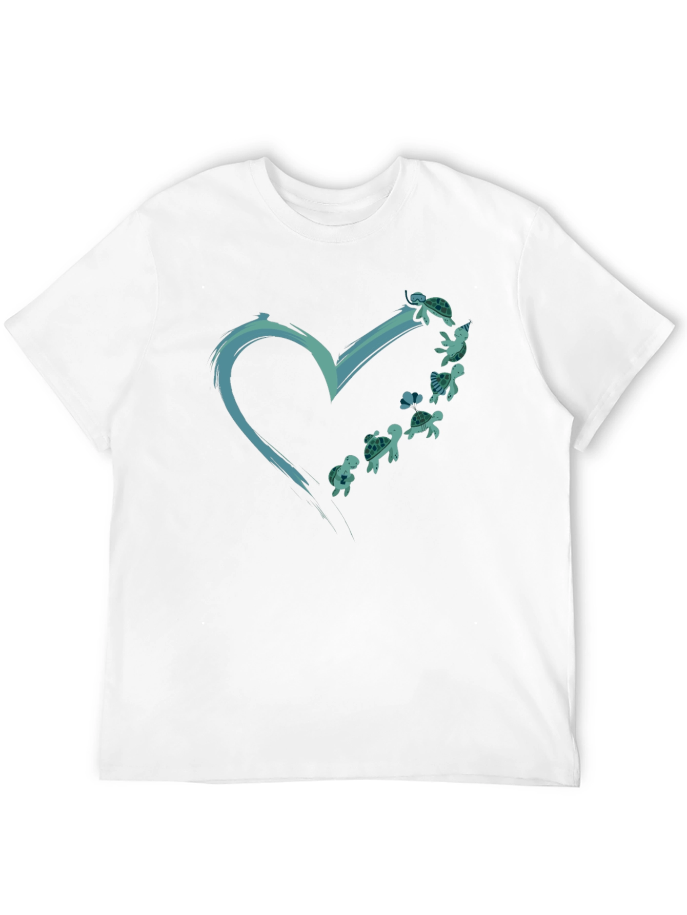 Sea Turtle Heart Graphic Tee