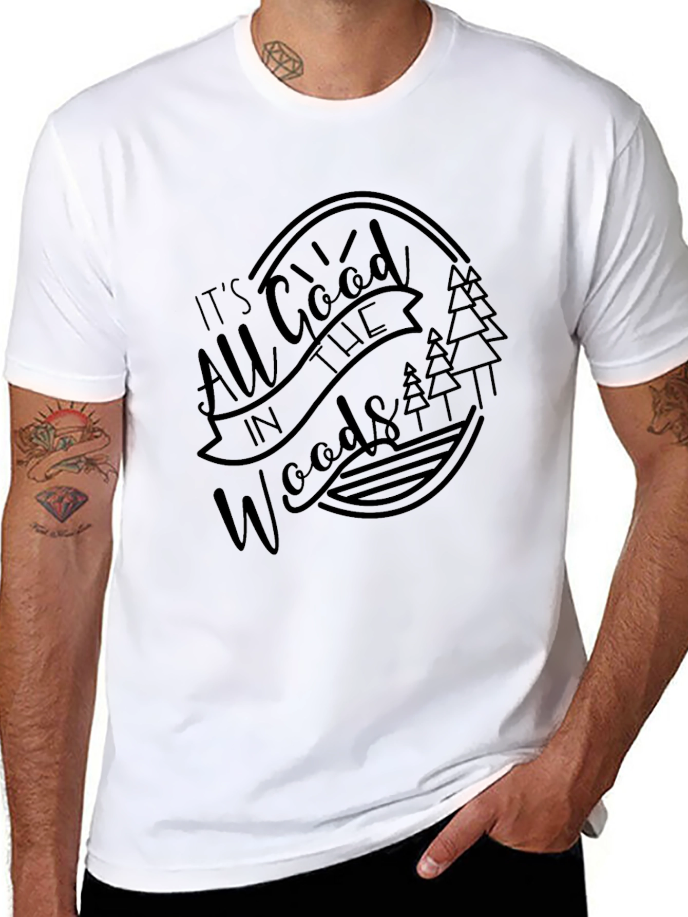 All Good In The Woods Graphic T-Shirt