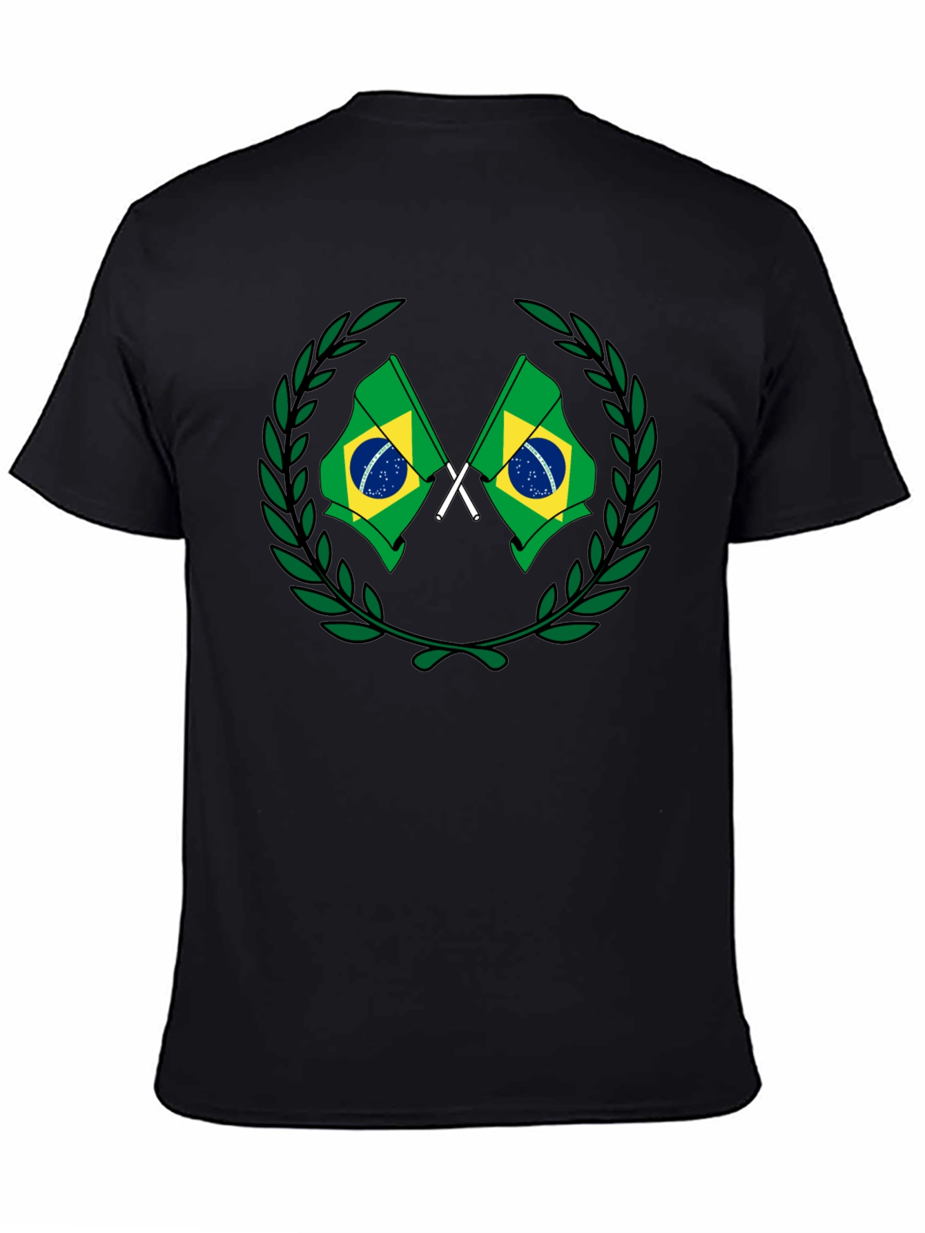 Brazil Flag Wreath Graphic Tee