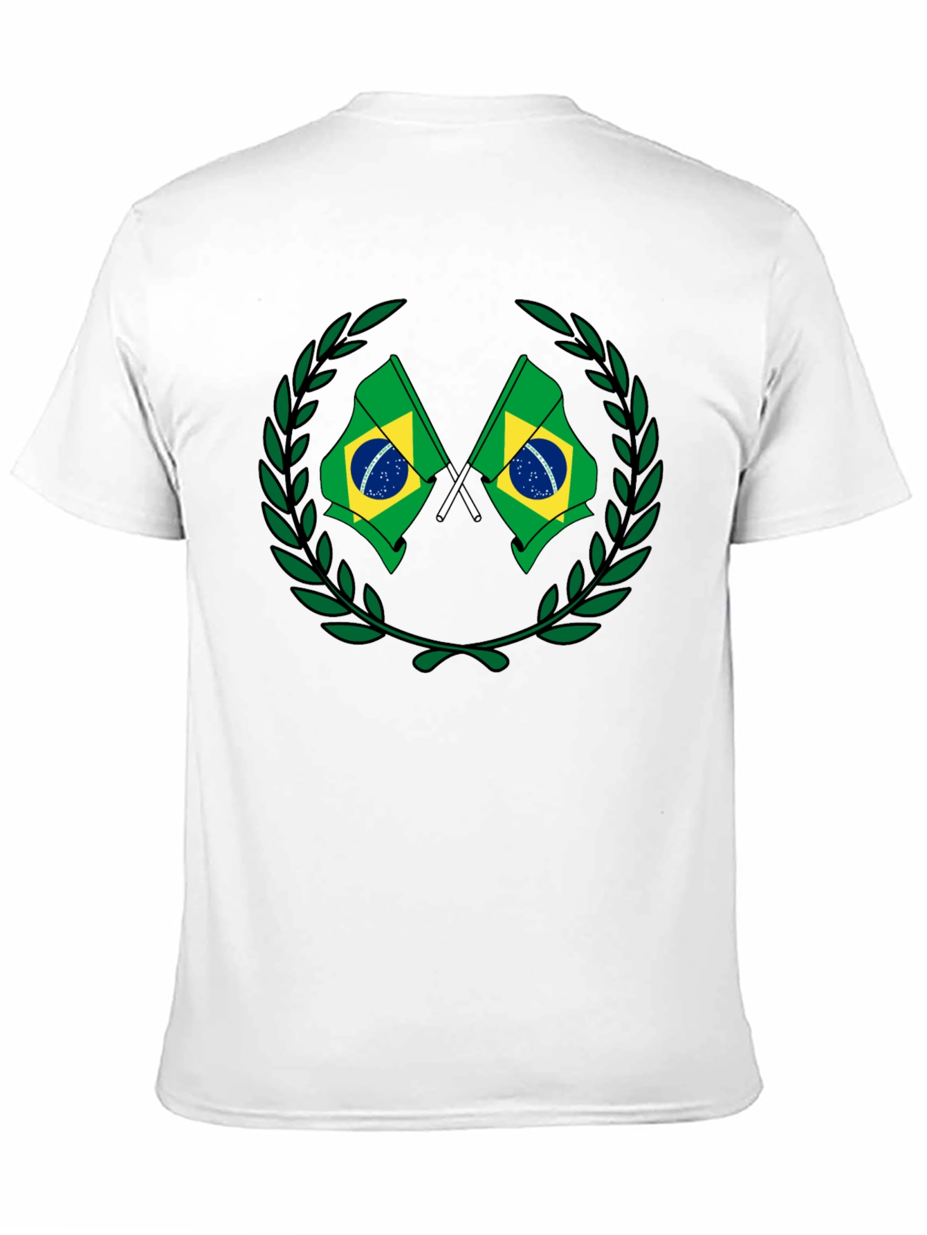 Brazil Flag Wreath Graphic Tee