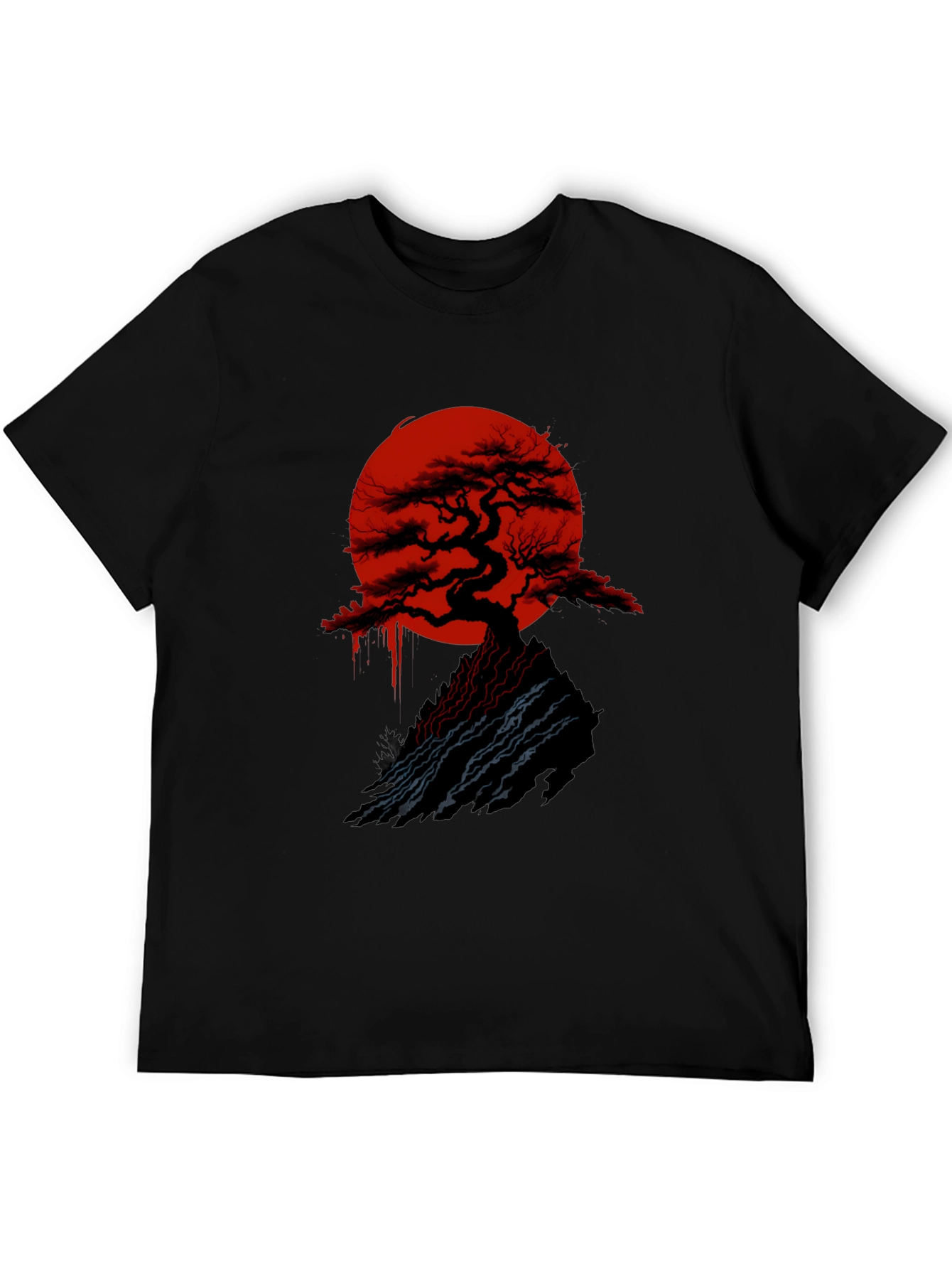 Bonsai Tree Graphic Tee - Red Sun