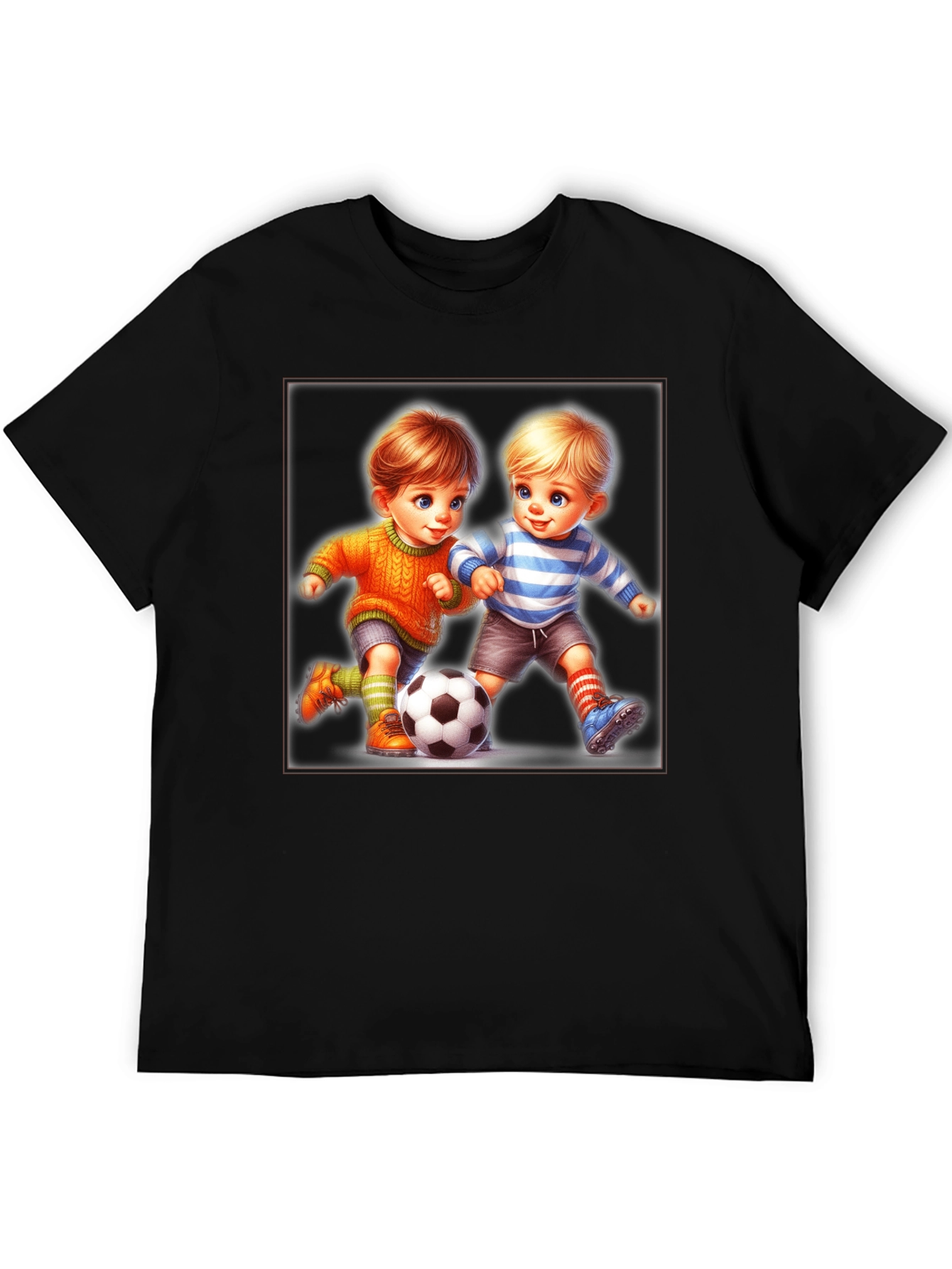 Boys Soccer T-Shirt: Cartoon Kids Graphic Tee