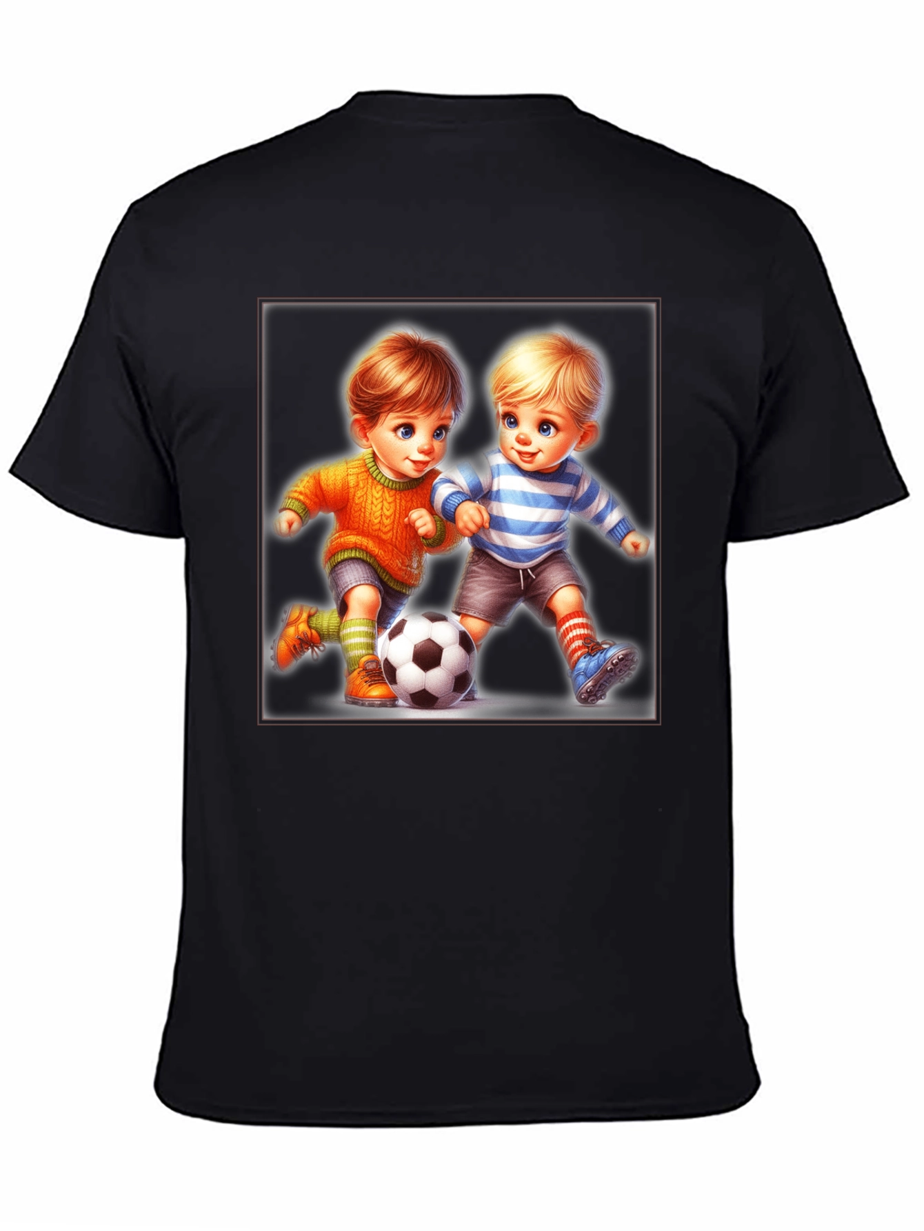Boys Soccer T-Shirt: Cartoon Kids Graphic Tee